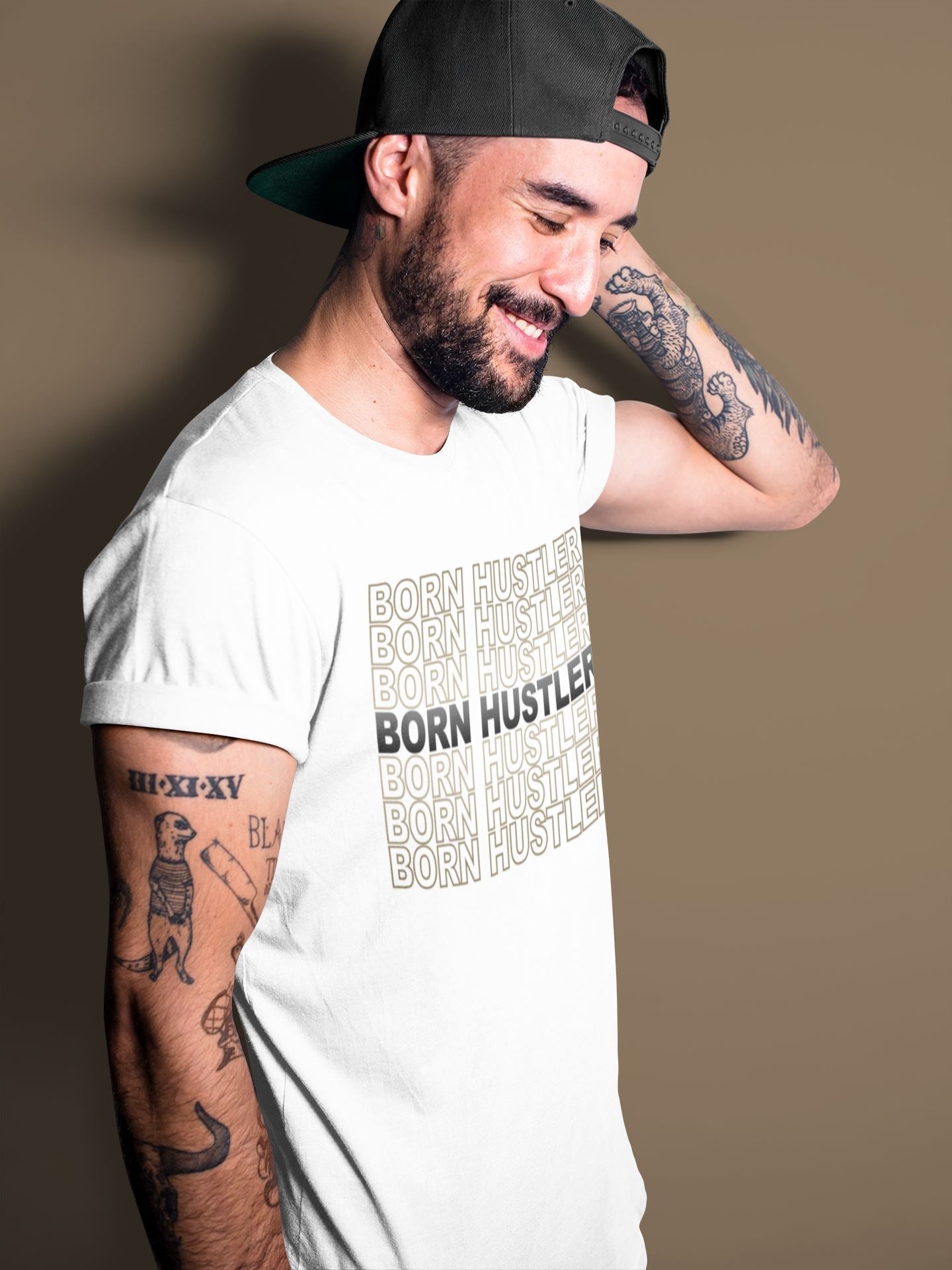 Born Hustler Unisex Tops - Air Jordan 1 Dark Mocha