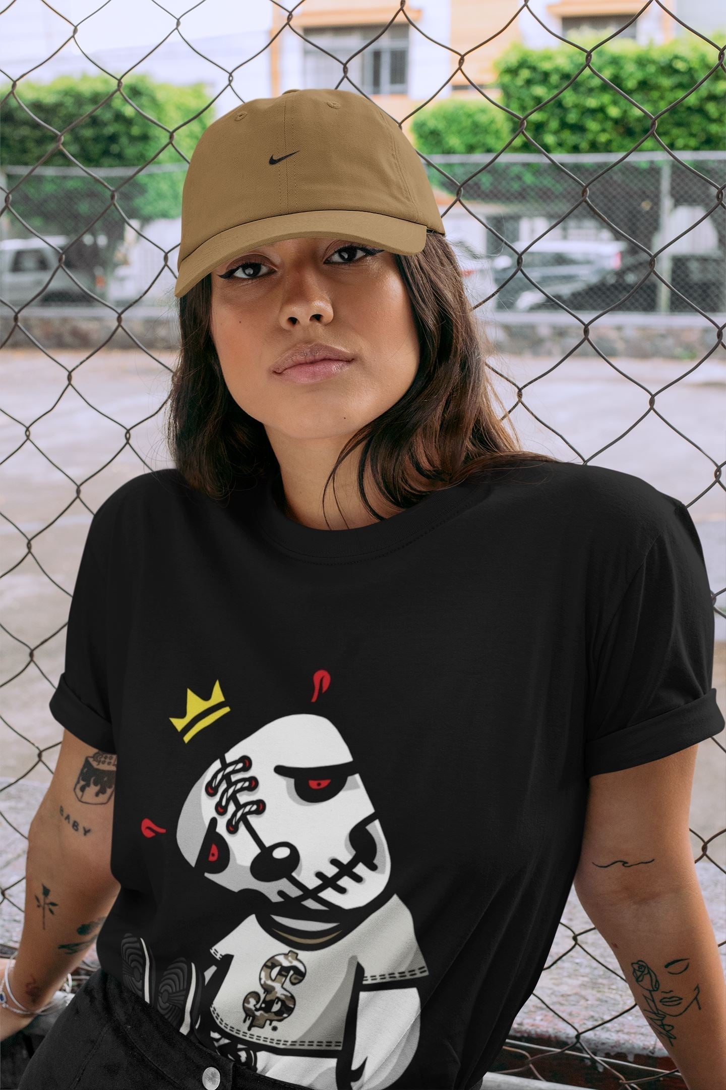 Dead Dolls Unisex Tops - Air Jordan 1 Dark Mocha