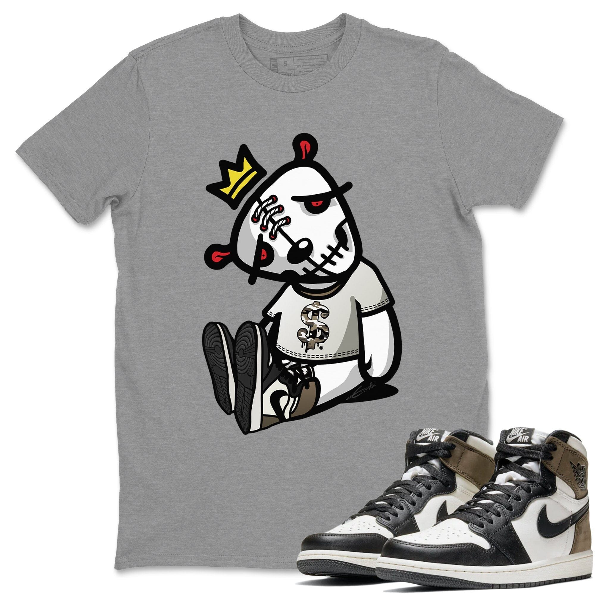 Dead Dolls Unisex Tops - Air Jordan 1 Dark Mocha