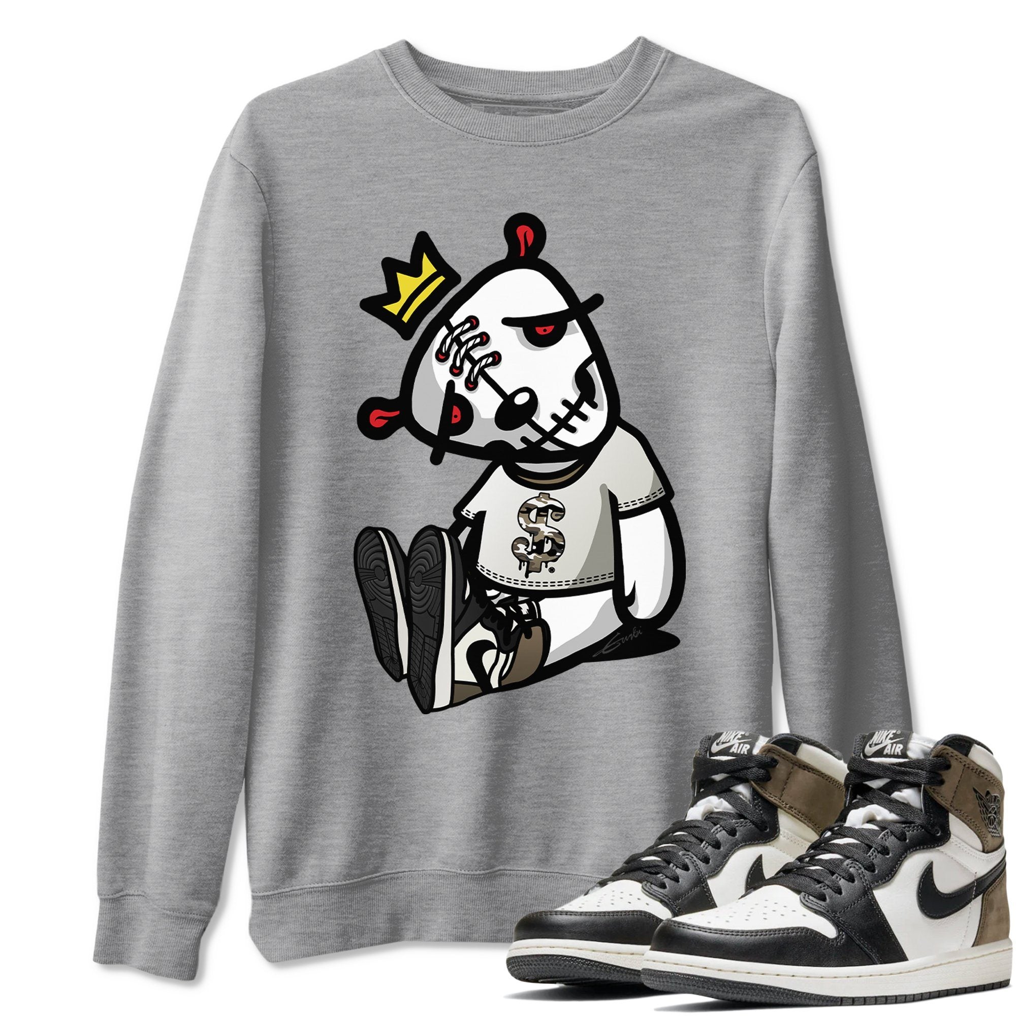 Dead Dolls Unisex Tops - Air Jordan 1 Dark Mocha