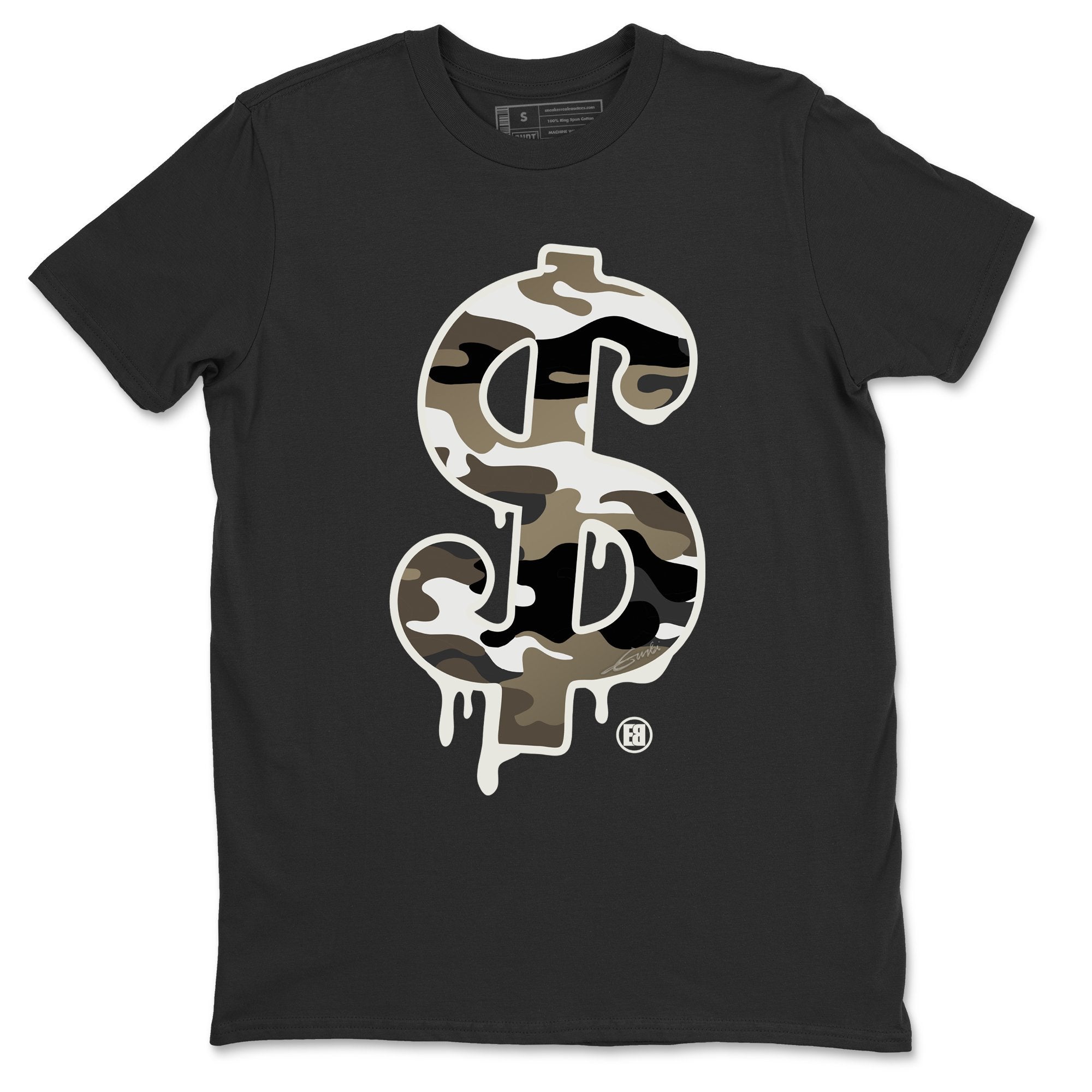 Dollar Camo Unisex Tops - Air Jordan 1 Dark Mocha