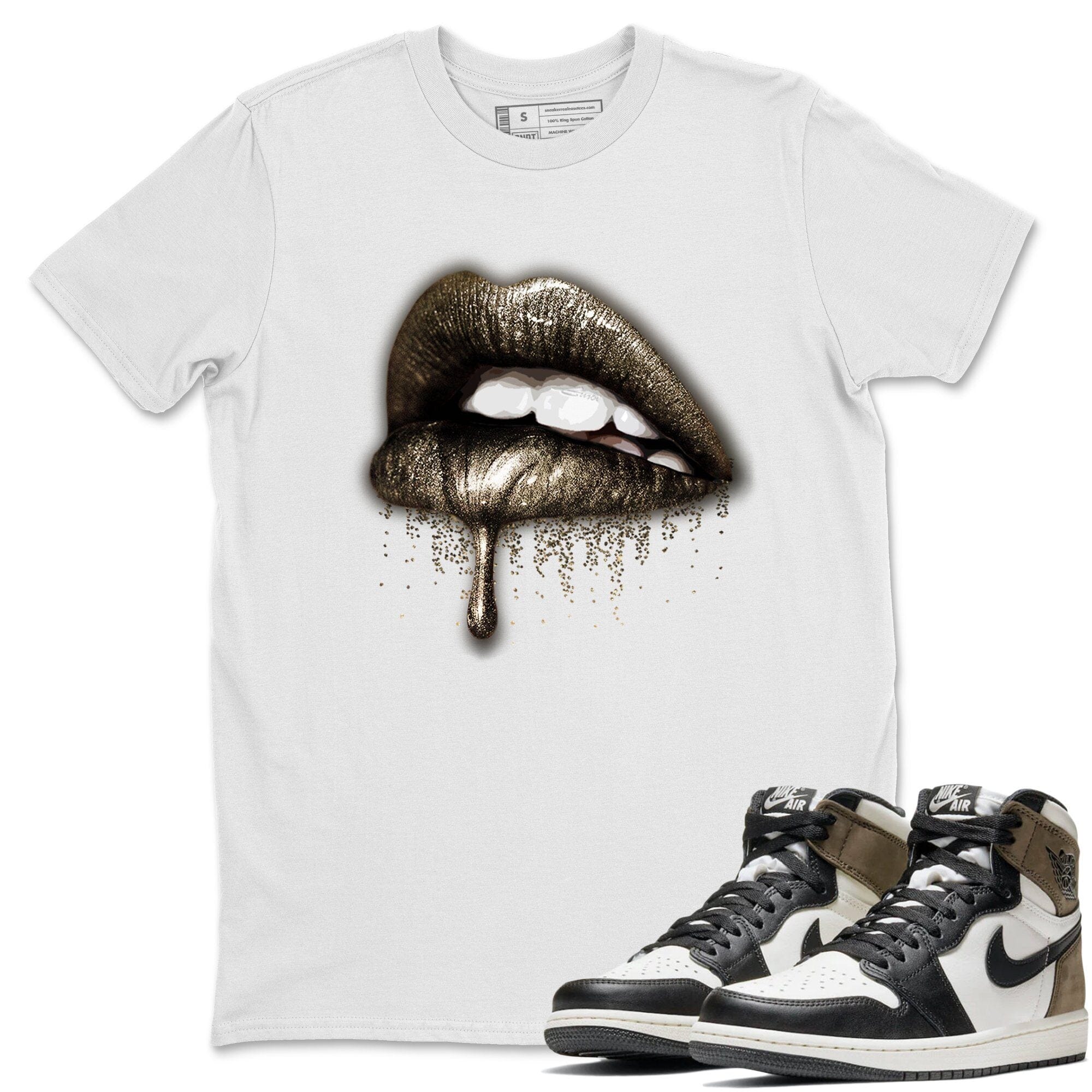 Dripping Lips Unisex Tops - Air Jordan 1 Dark Mocha