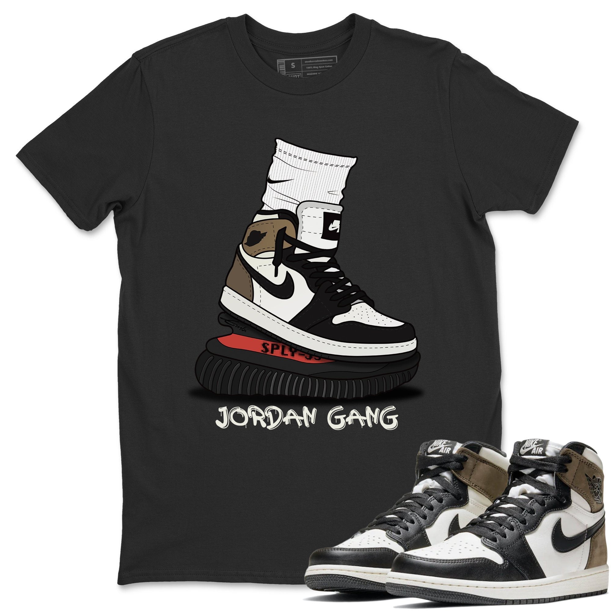 Air Jordan Gang Unisex Tops - Air Jordan 1 Dark Mocha