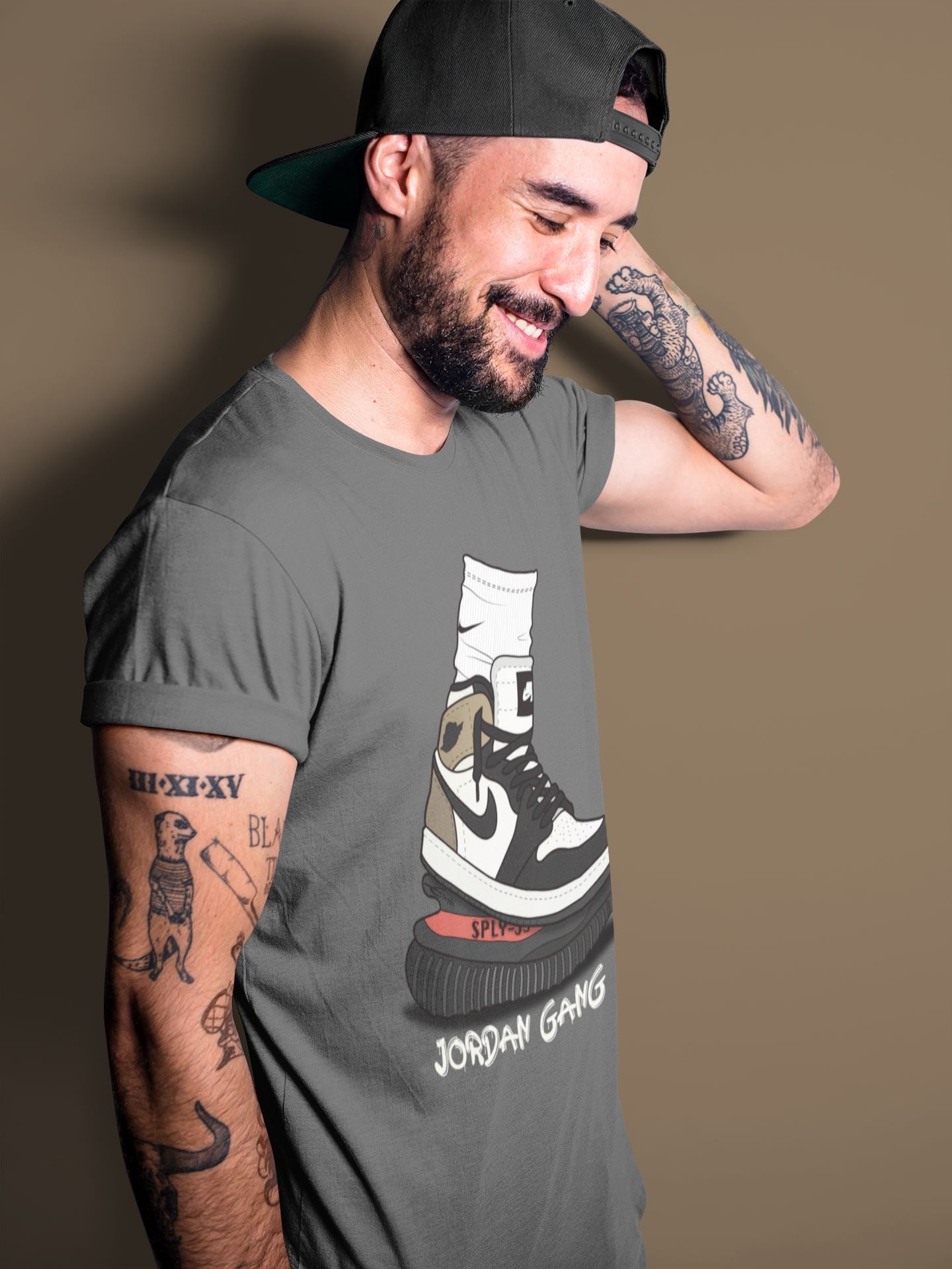 Air Jordan Gang Unisex Tops - Air Jordan 1 Dark Mocha