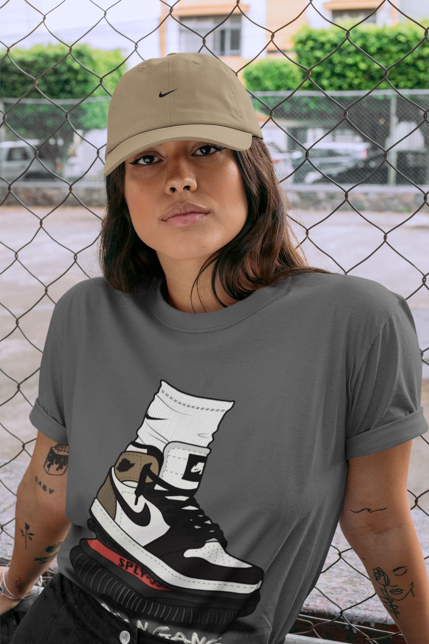 Air Jordan Gang Unisex Tops - Air Jordan 1 Dark Mocha