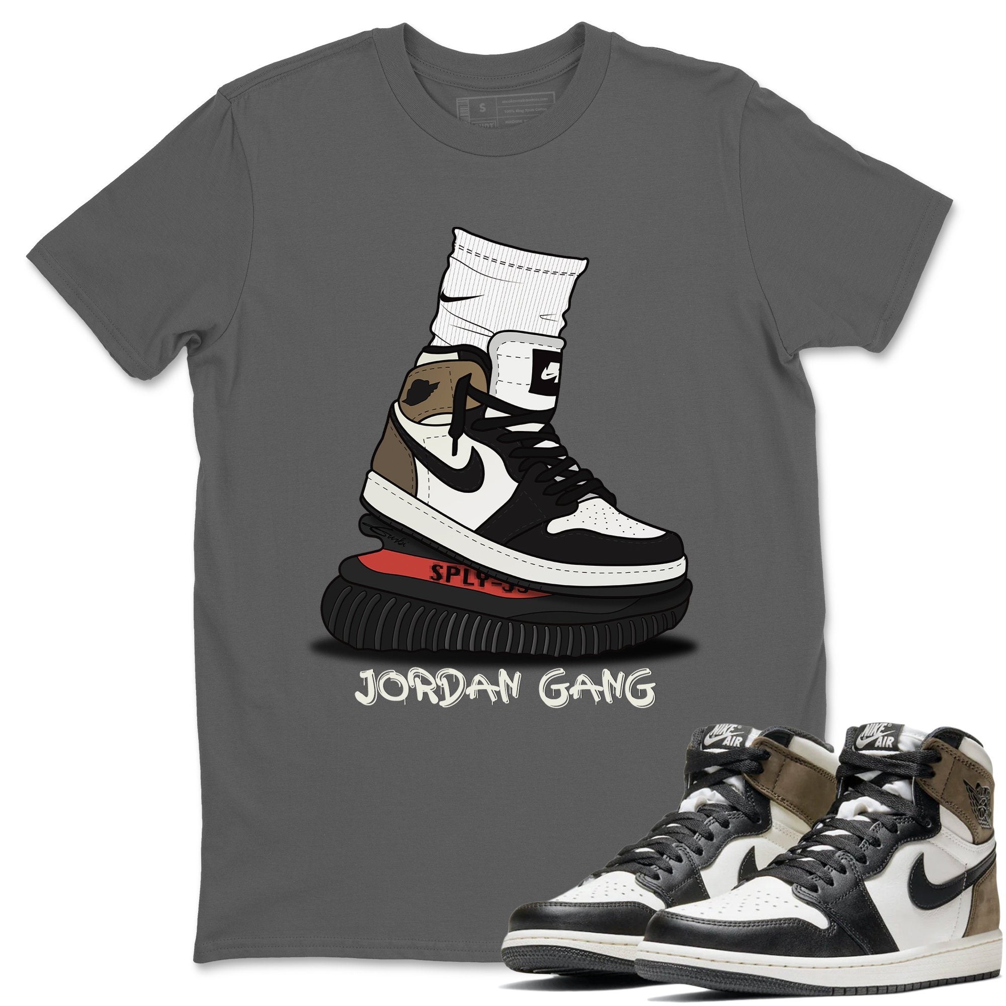 Air Jordan Gang Unisex Tops - Air Jordan 1 Dark Mocha