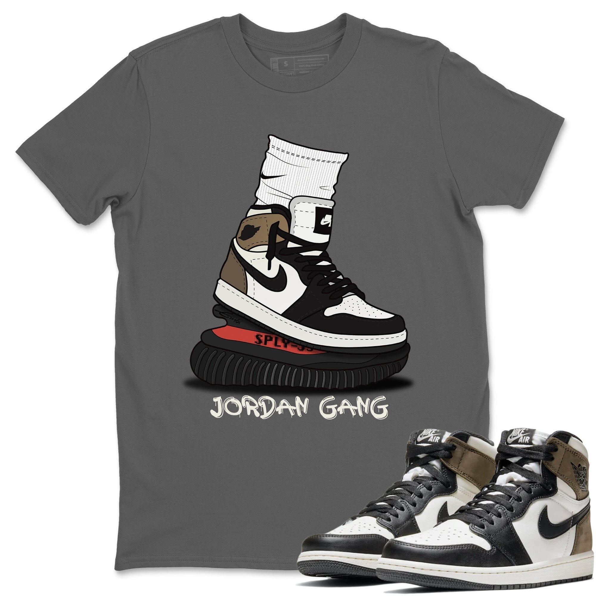 Air Jordan Gang Unisex Tops - Air Jordan 1 Dark Mocha
