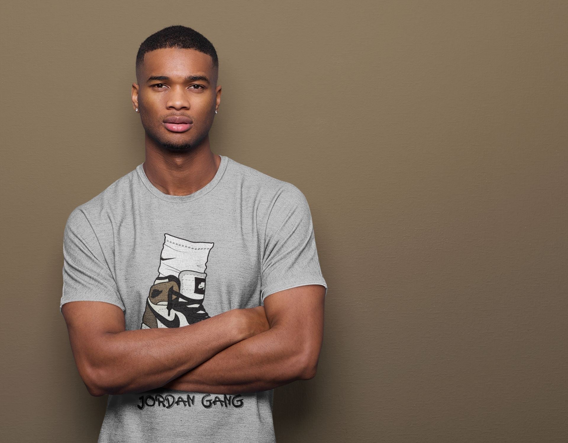Air Jordan Gang Unisex Tops - Air Jordan 1 Dark Mocha