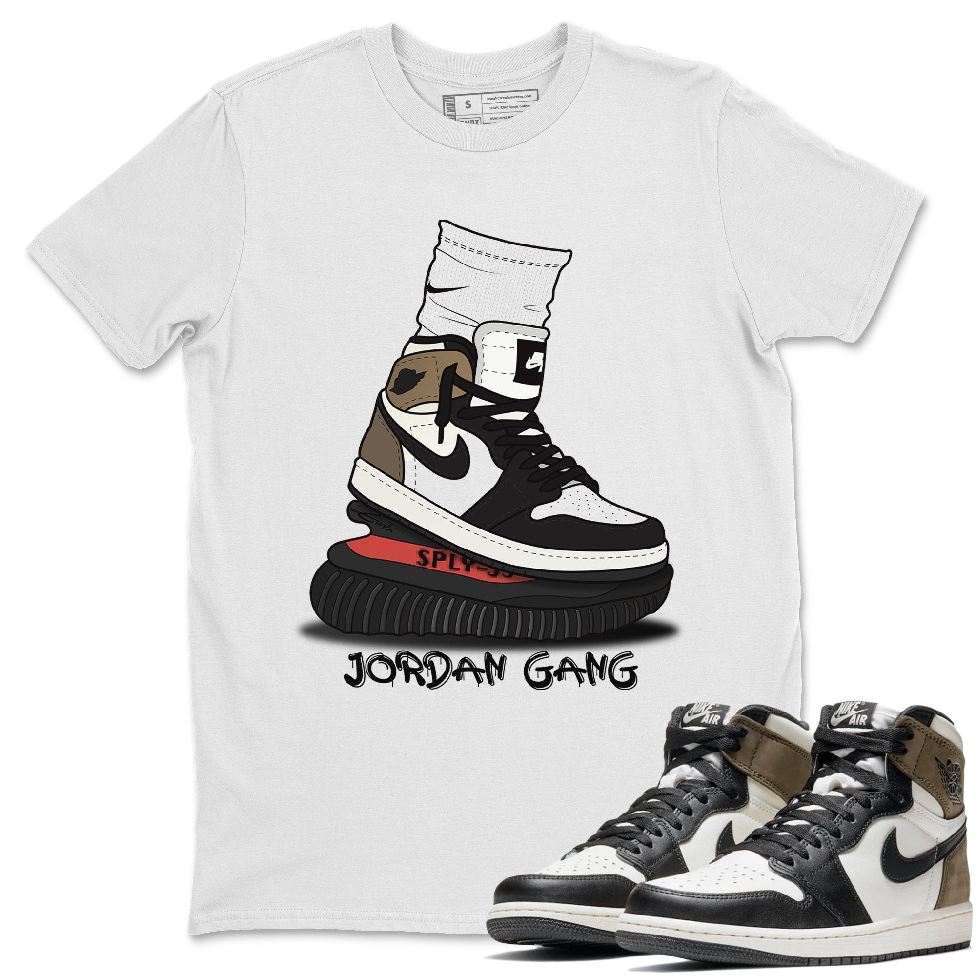 Air Jordan Gang Unisex Tops - Air Jordan 1 Dark Mocha