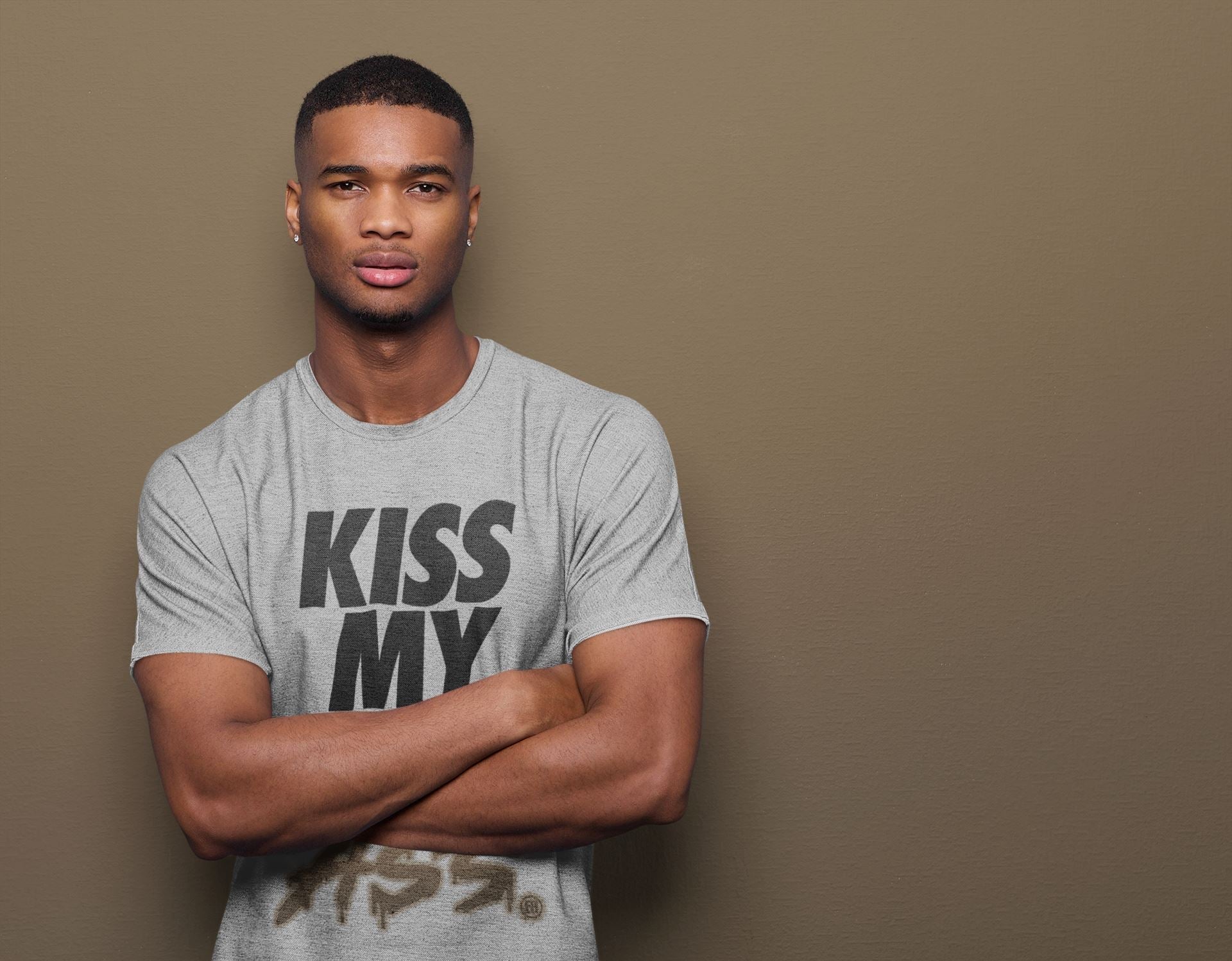 Kiss My Ass Unisex Tops - Air Jordan 1 Dark Mocha
