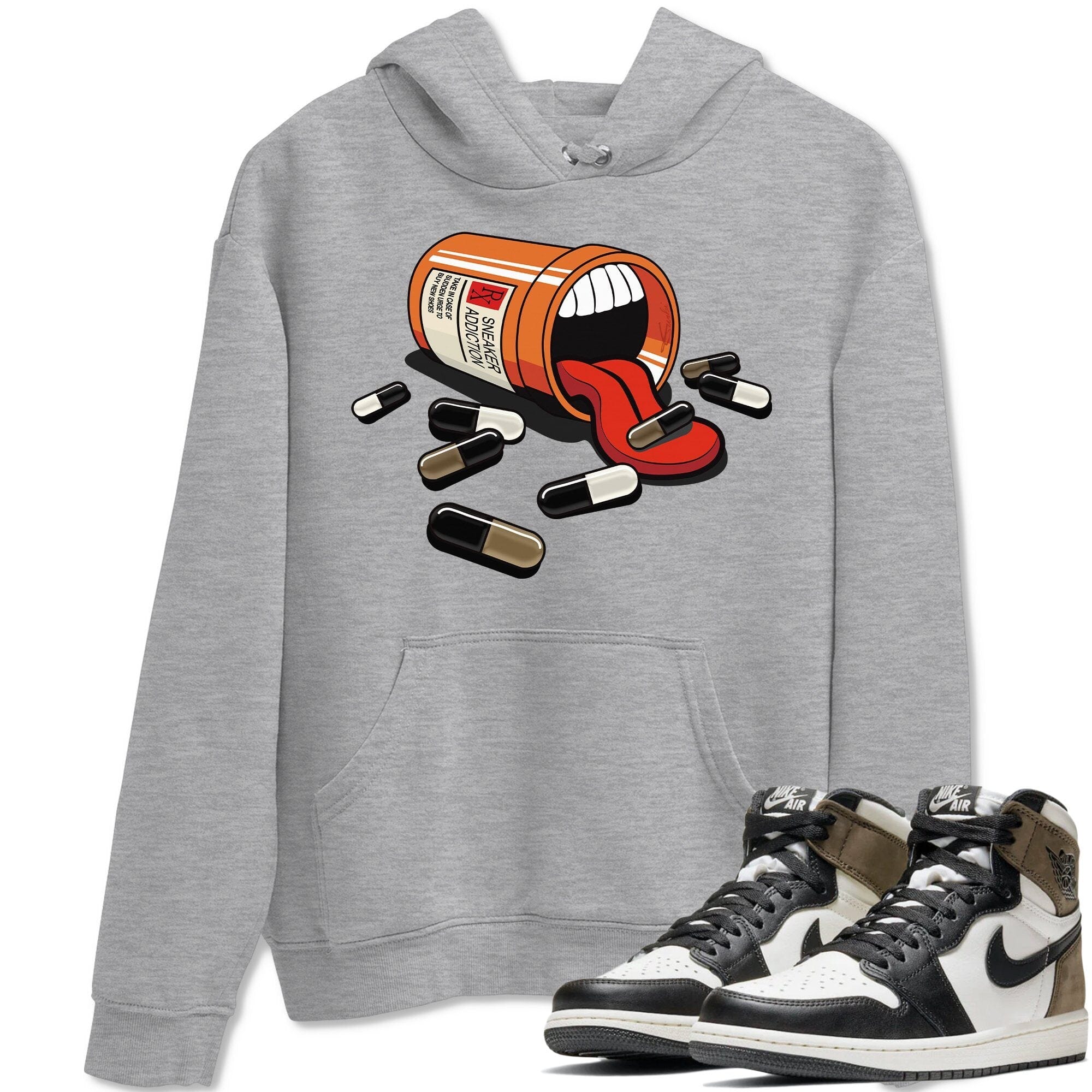 snkmatch Addiction Unisex Tops - Air Jordan 1 Dark Mocha