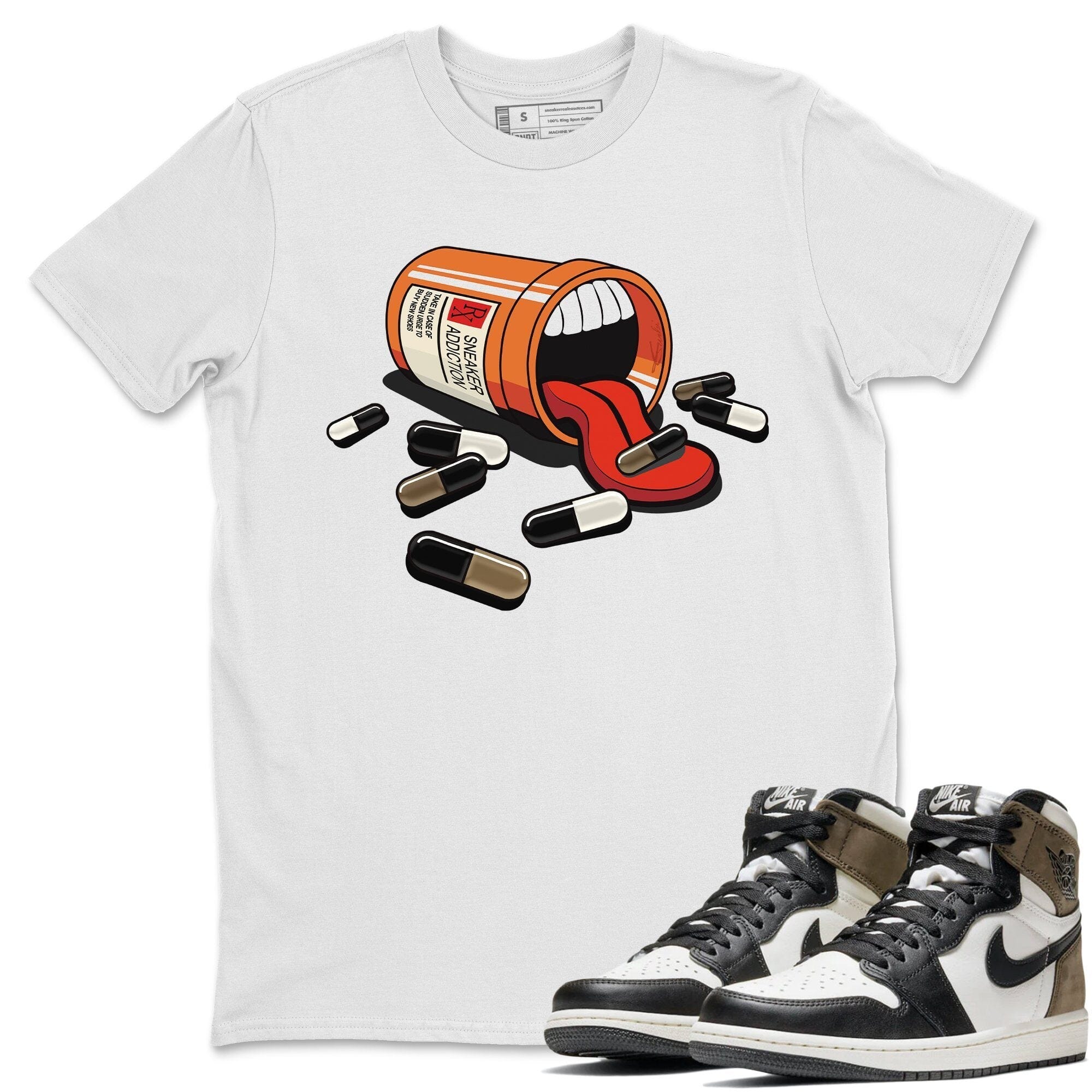 snkmatch Addiction Unisex Tops - Air Jordan 1 Dark Mocha