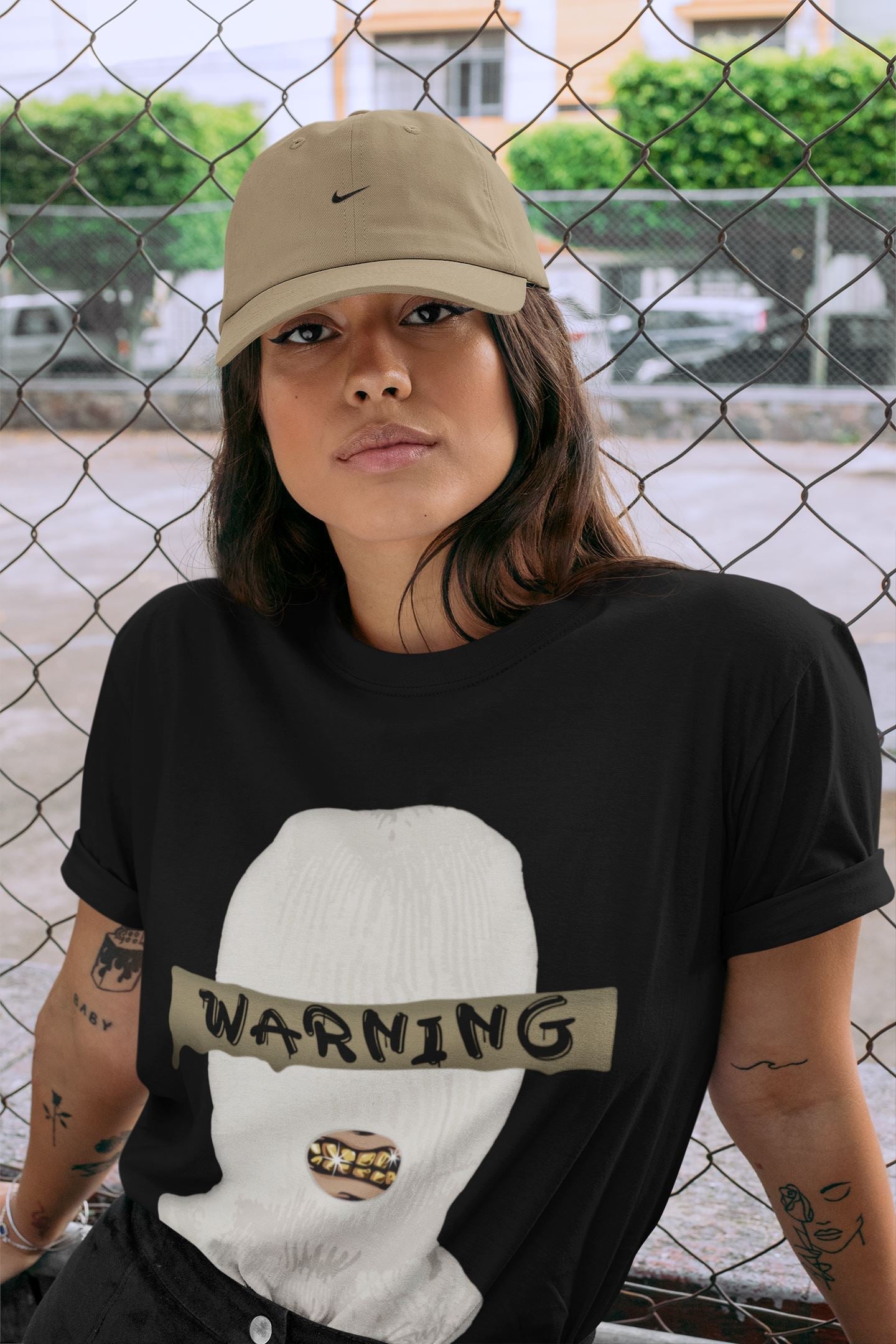 Warning Unisex Tops - Air Jordan 1 Dark Mocha