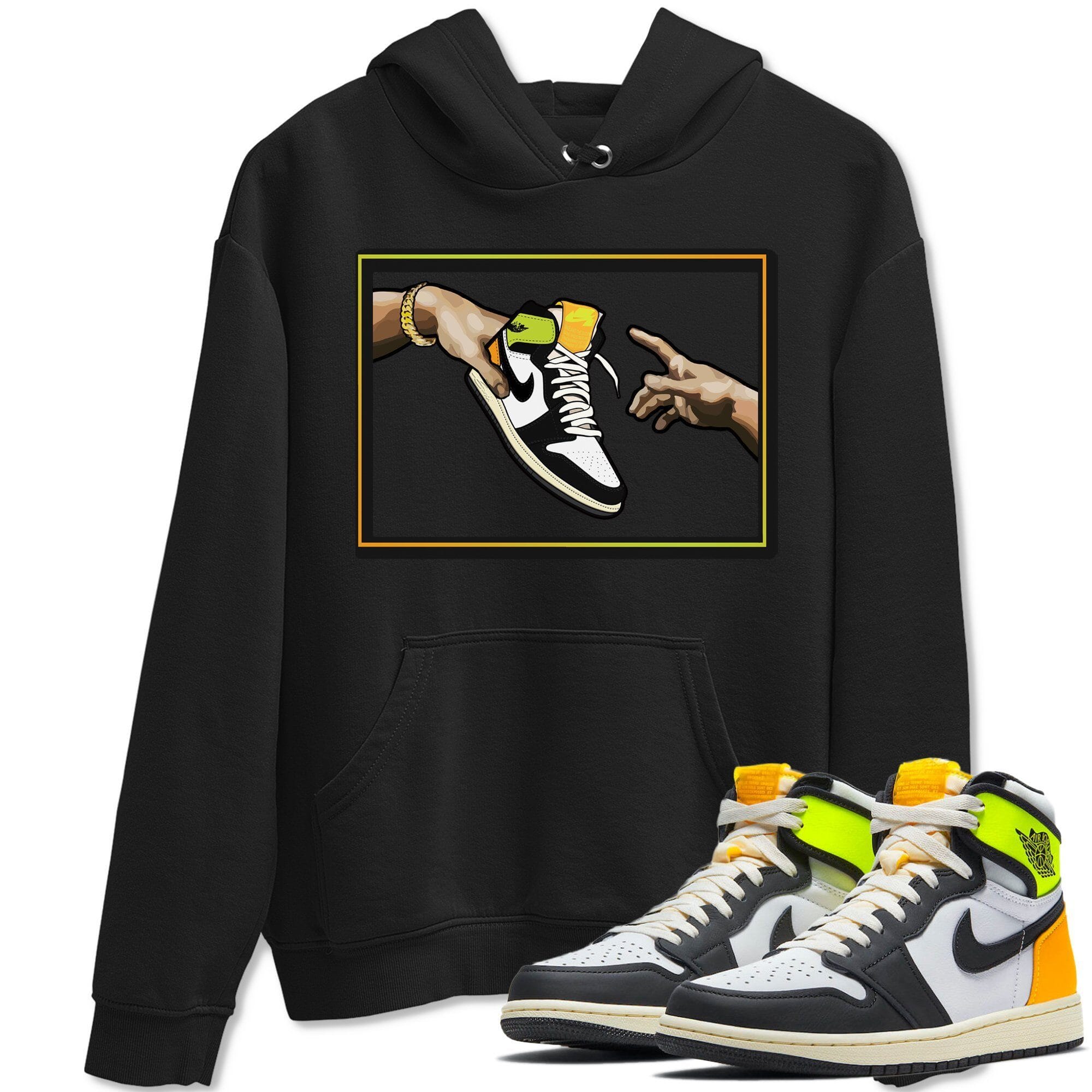 Adam's Creation Unisex Tops - Air Jordan 1 Volt Gold