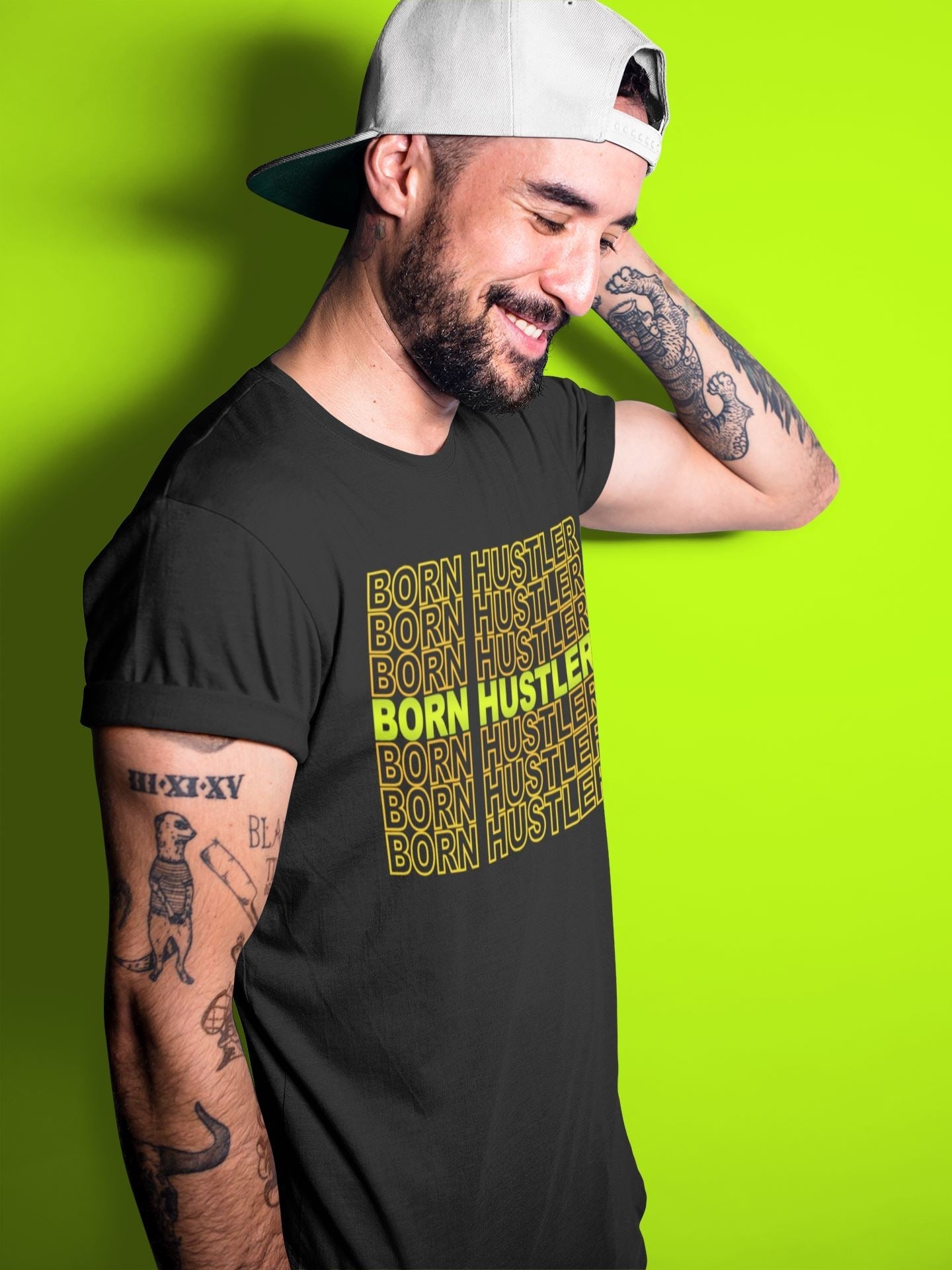 Born Hustler Unisex Tops - Air Jordan 1 Volt Gold