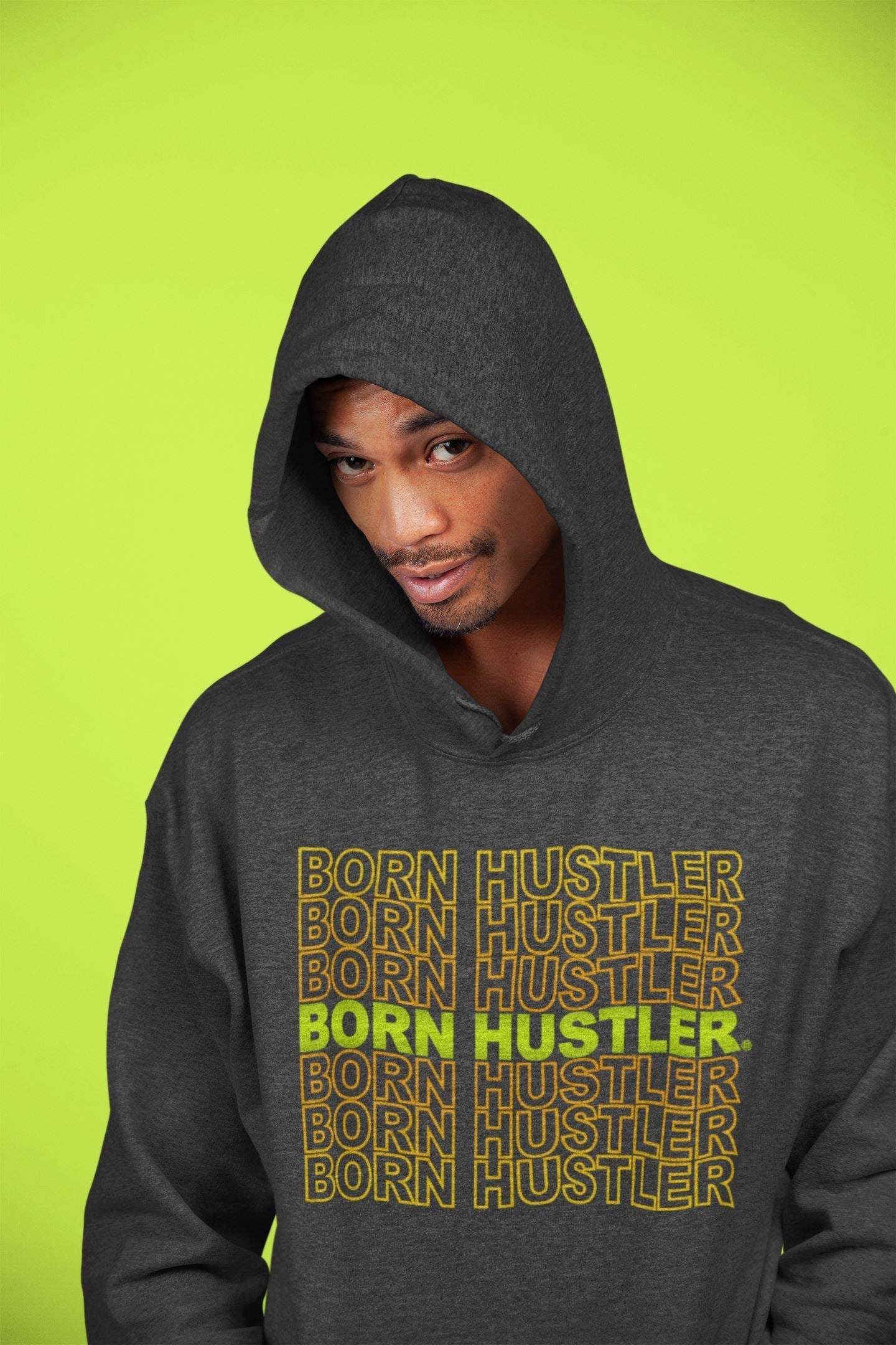 Born Hustler Unisex Tops - Air Jordan 1 Volt Gold