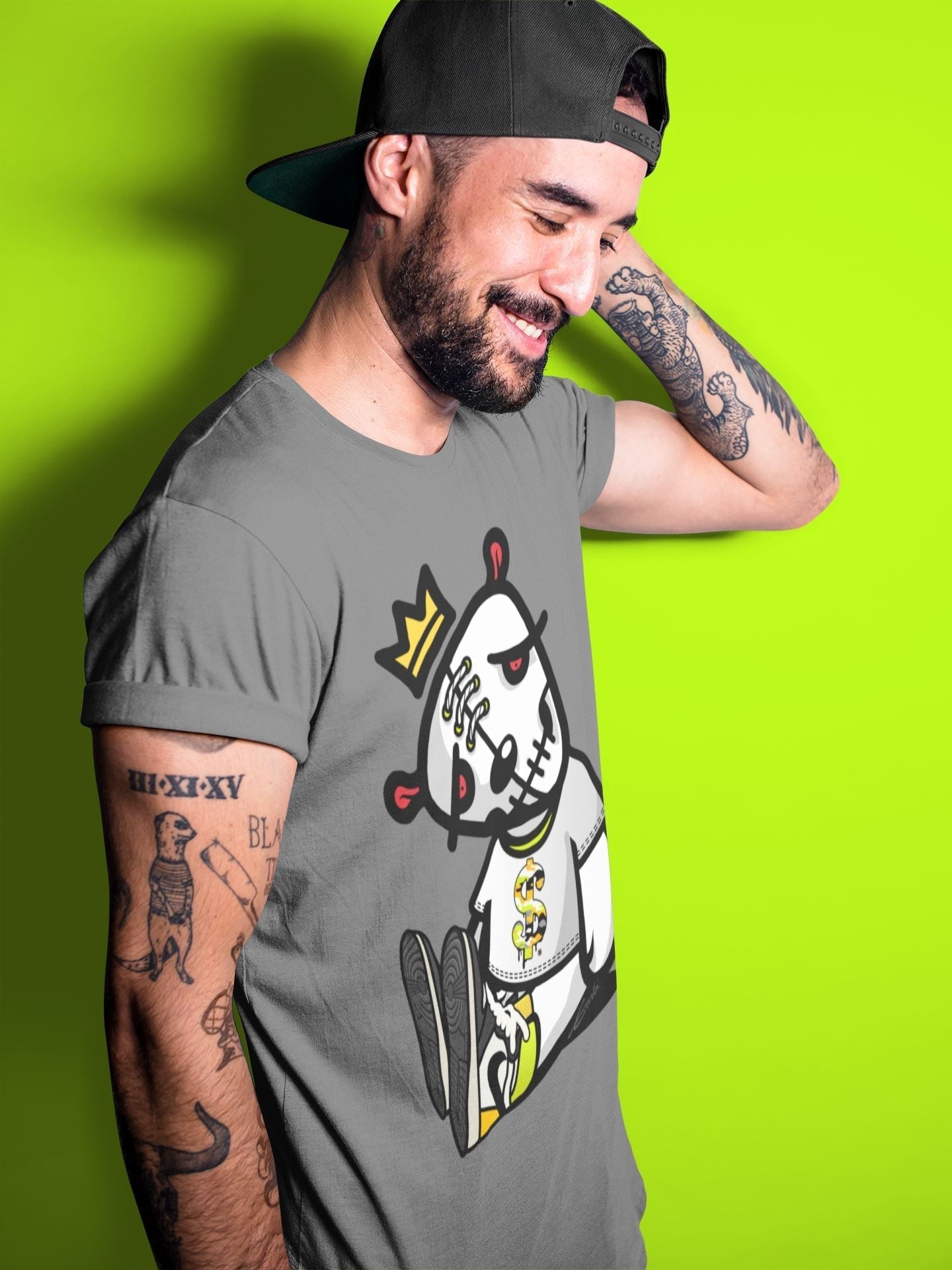 Dead Dolls Unisex Tops - Air Jordan 1 Volt Gold