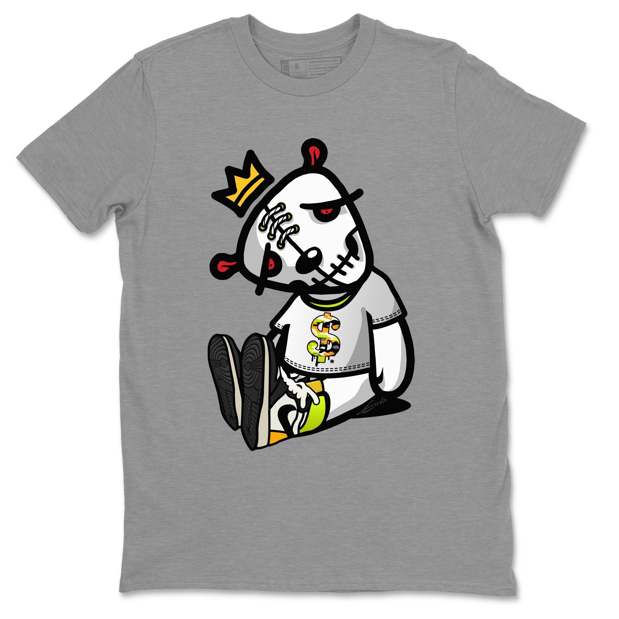 Dead Dolls Unisex Tops - Air Jordan 1 Volt Gold