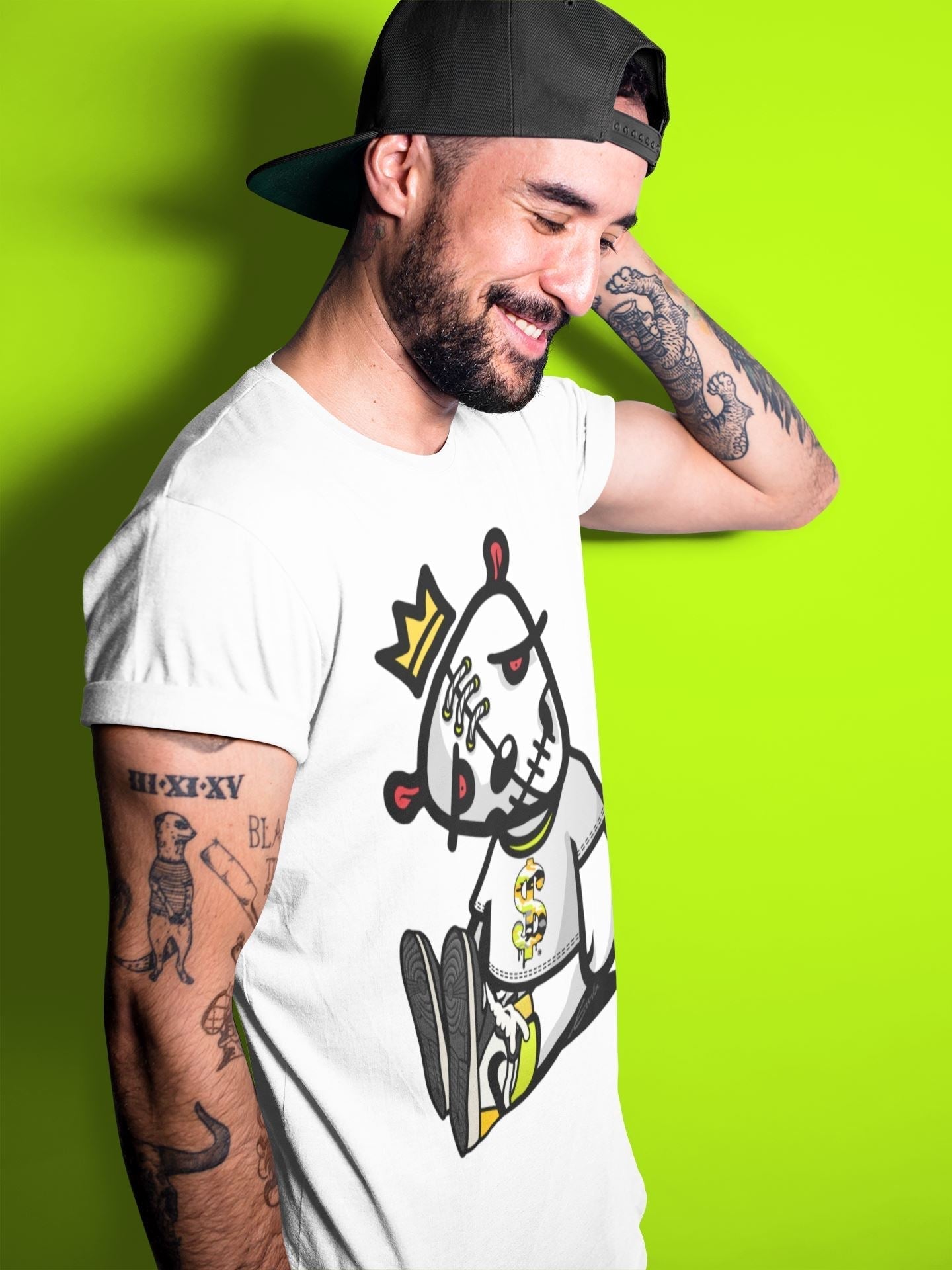 Dead Dolls Unisex Tops - Air Jordan 1 Volt Gold