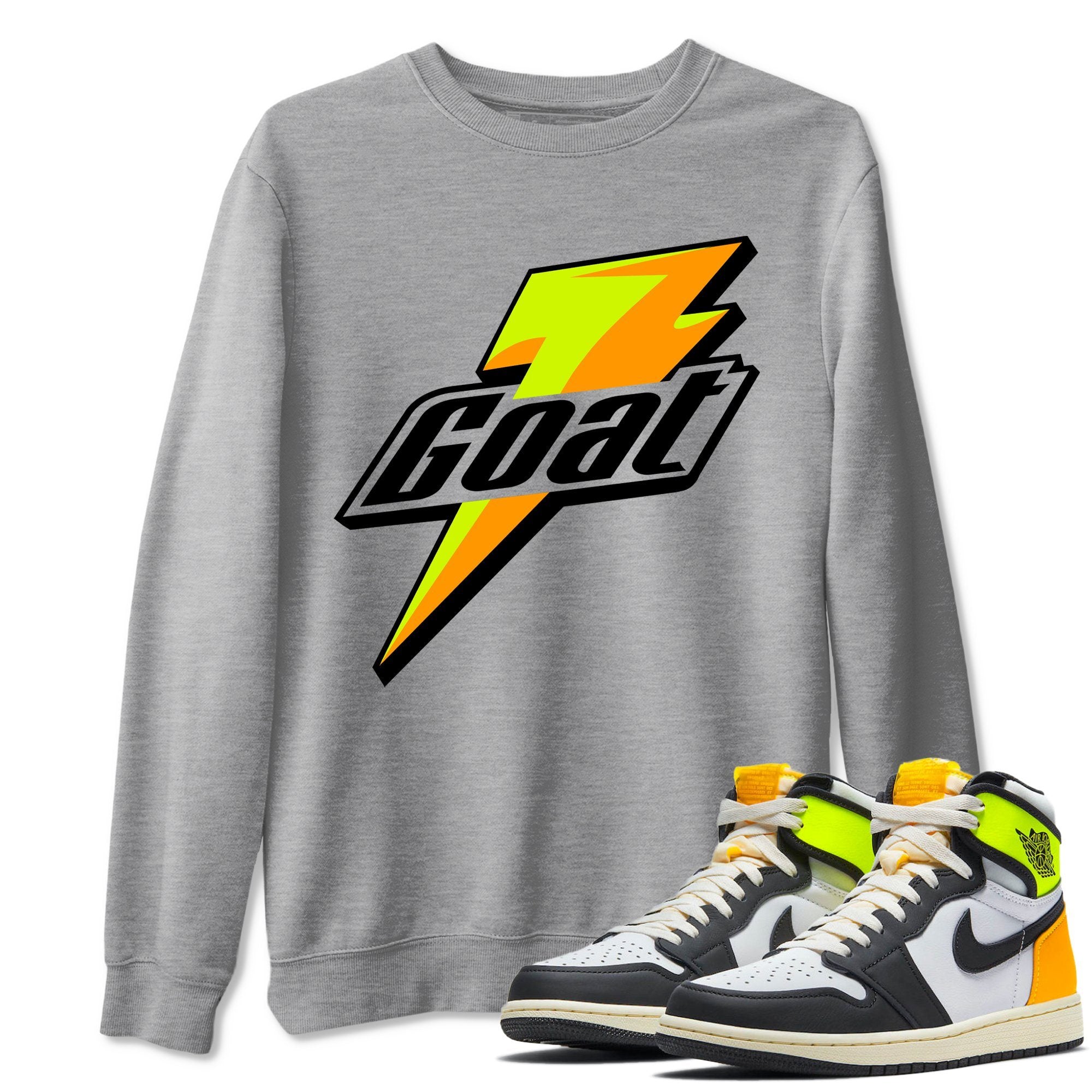 Goat Unisex Tops - Air Jordan 1 Volt Gold