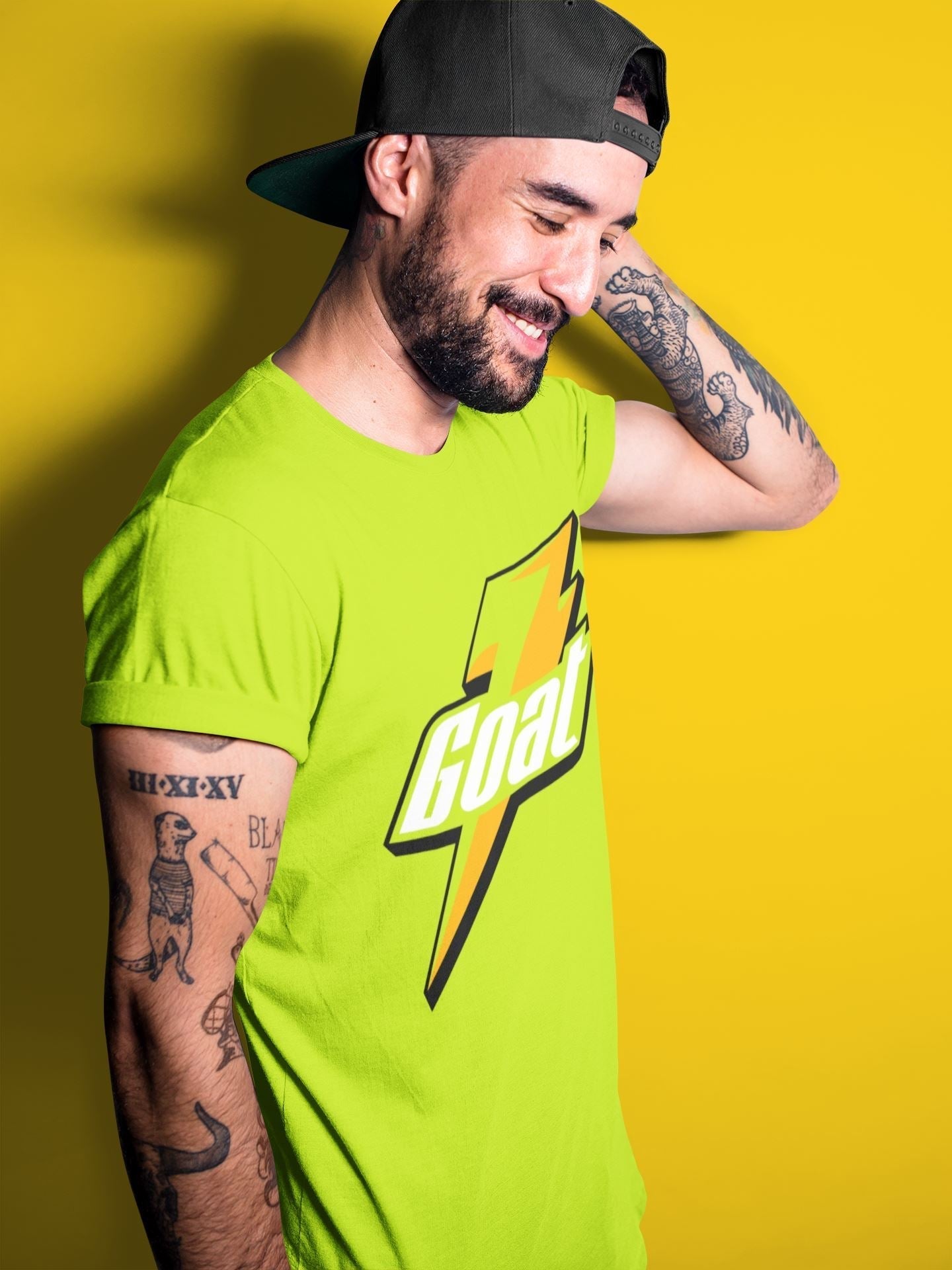 Goat Unisex Tops - Air Jordan 1 Volt Gold