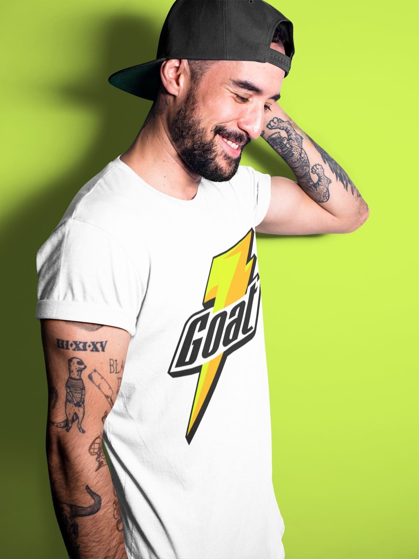 Goat Unisex Tops - Air Jordan 1 Volt Gold