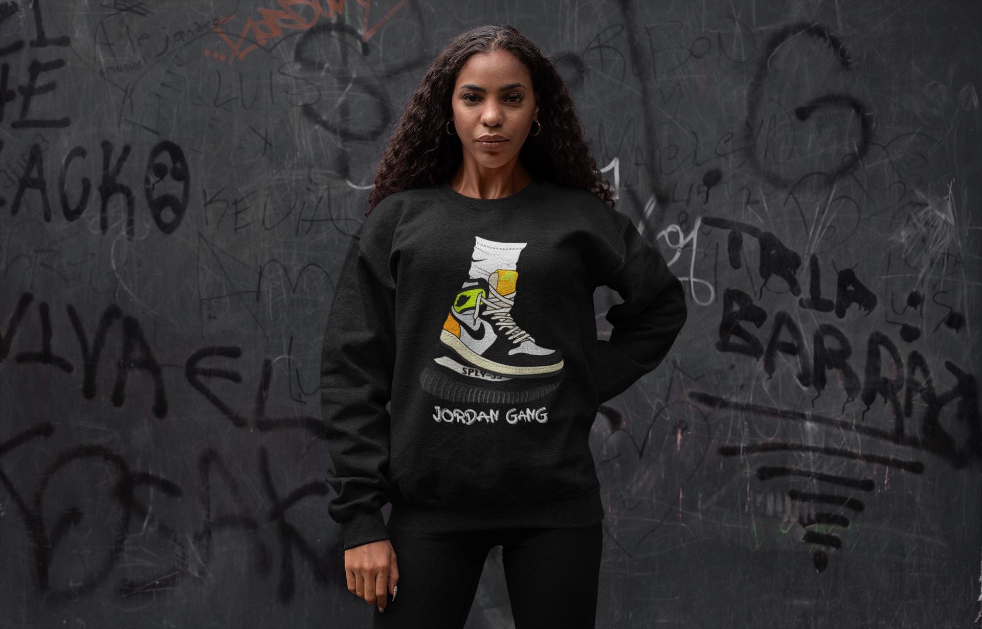 Air Jordan Gang Unisex Tops - Air Jordan 1 Volt Gold