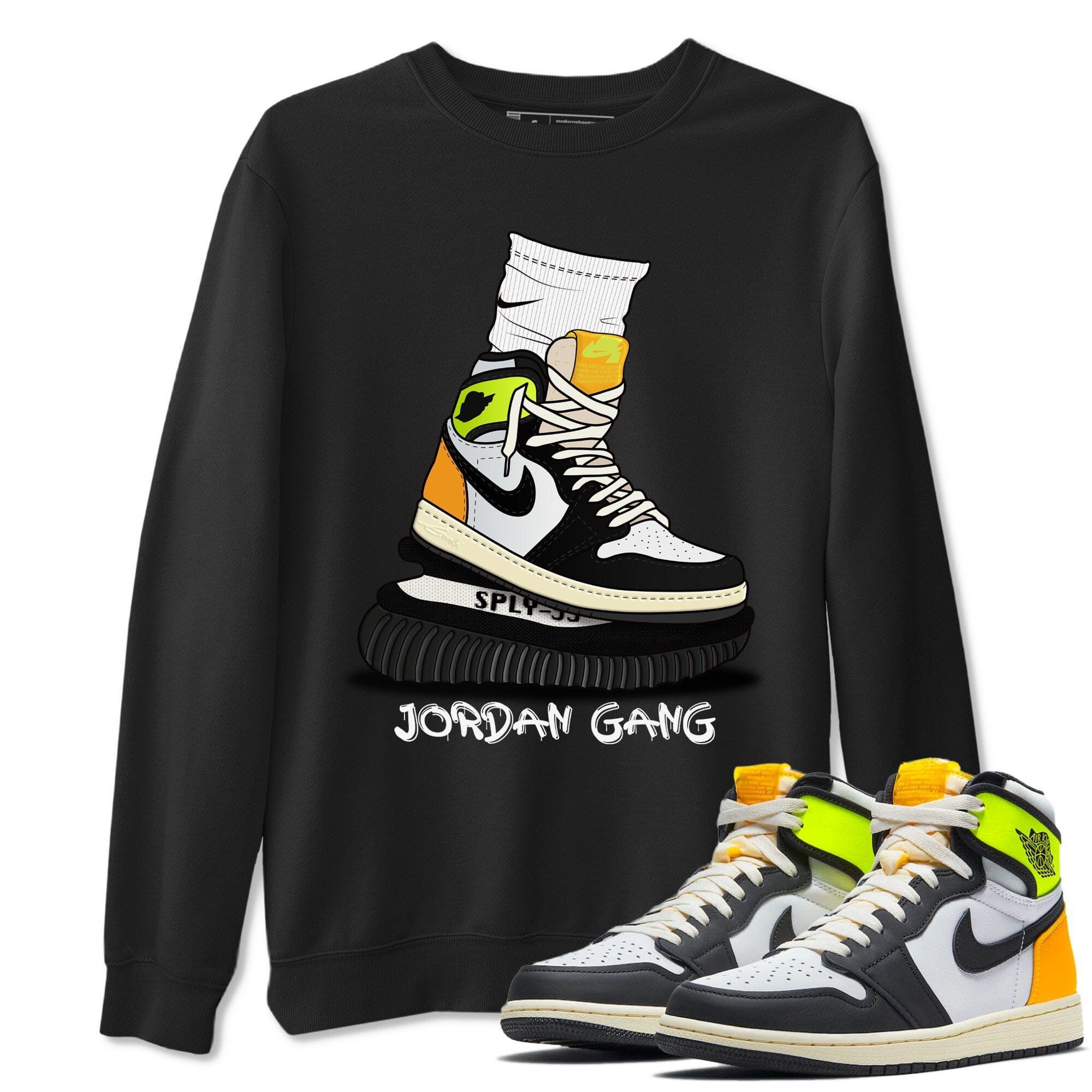 Air Jordan Gang Unisex Tops - Air Jordan 1 Volt Gold