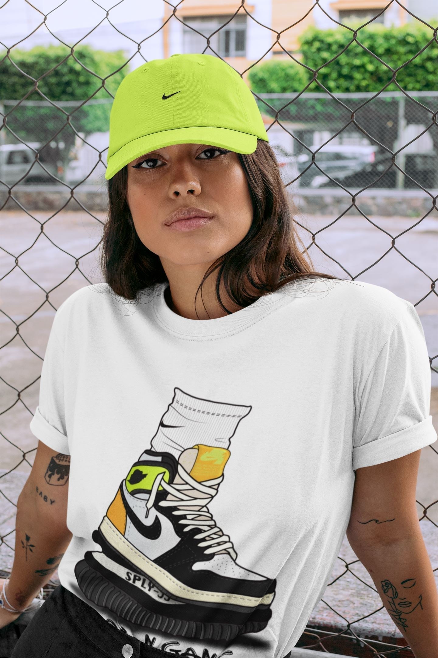 Air Jordan Gang Unisex Tops - Air Jordan 1 Volt Gold