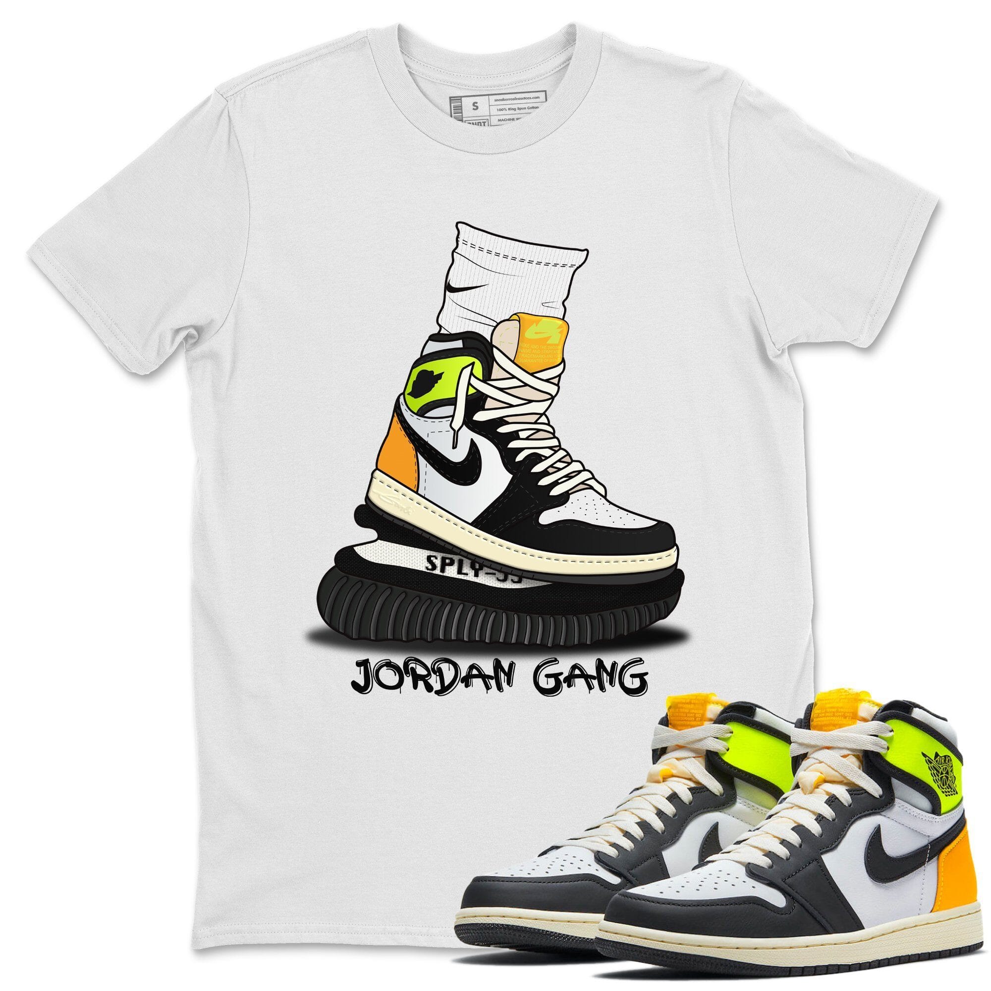 Air Jordan Gang Unisex Tops - Air Jordan 1 Volt Gold