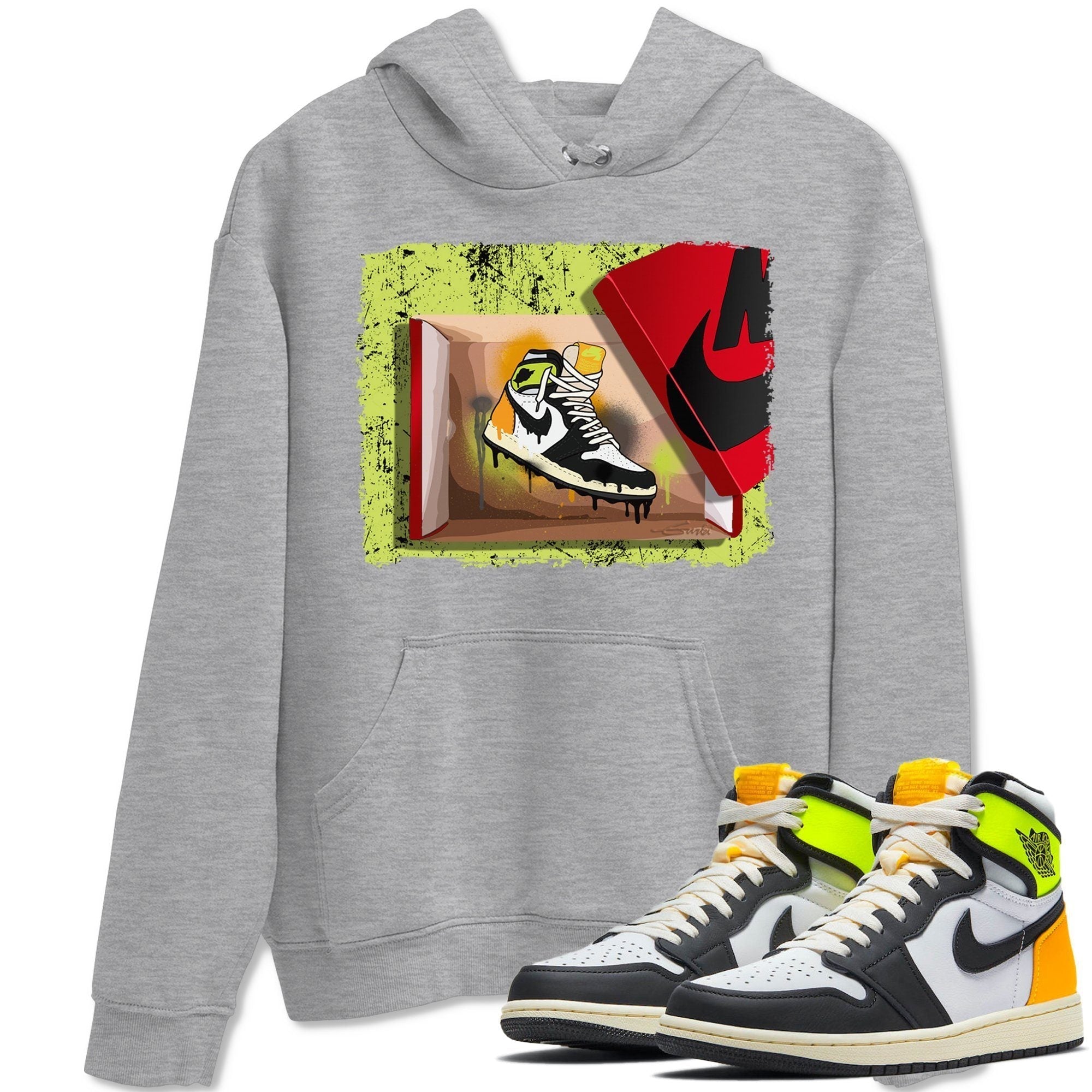 New Kicks Unisex Tops - Air Jordan 1 Volt Gold