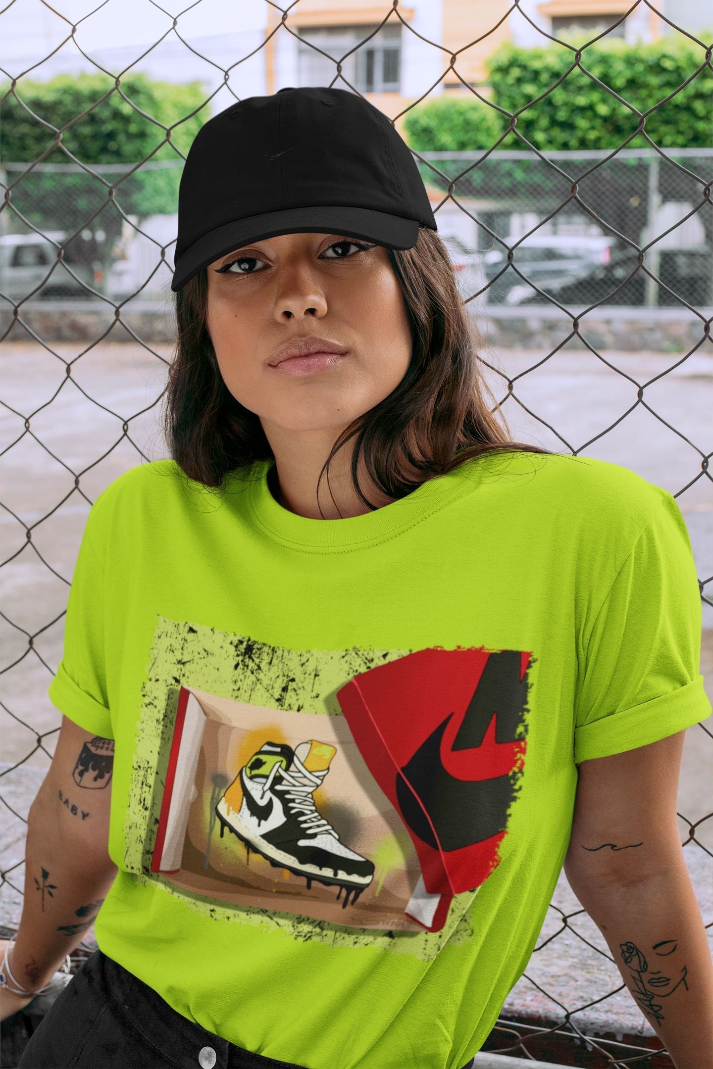 New Kicks Unisex Tops - Air Jordan 1 Volt Gold