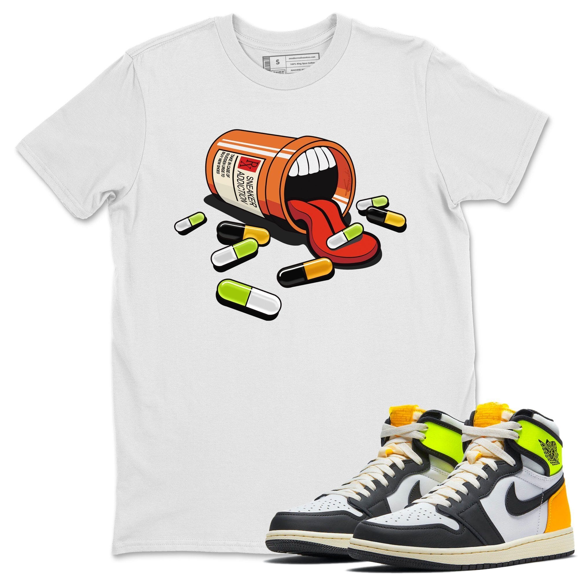 snkmatch Addiction Unisex Tops - Air Jordan 1 Volt Gold