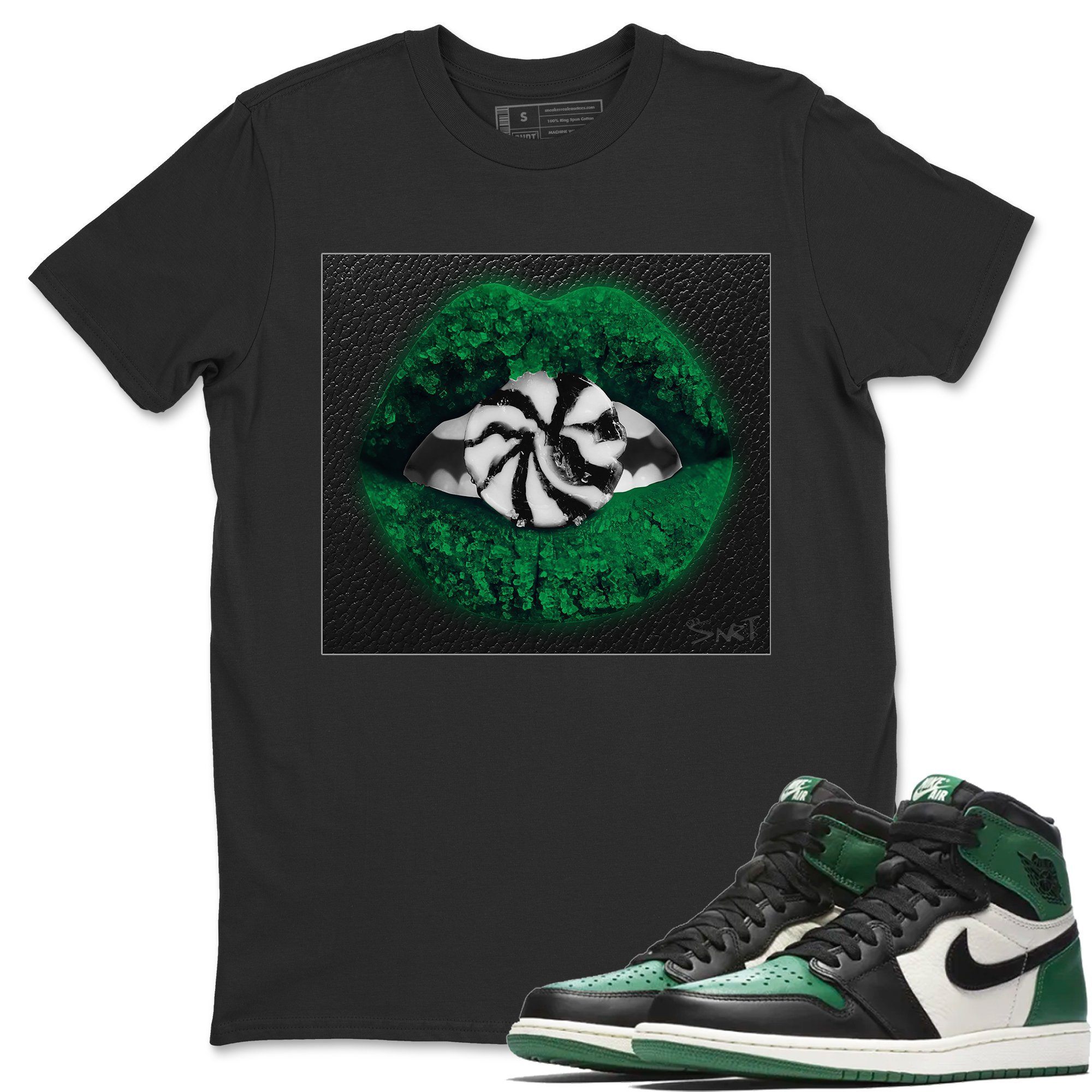 Lips Candy Unisex Tops - Air Jordan 1 Pine Green