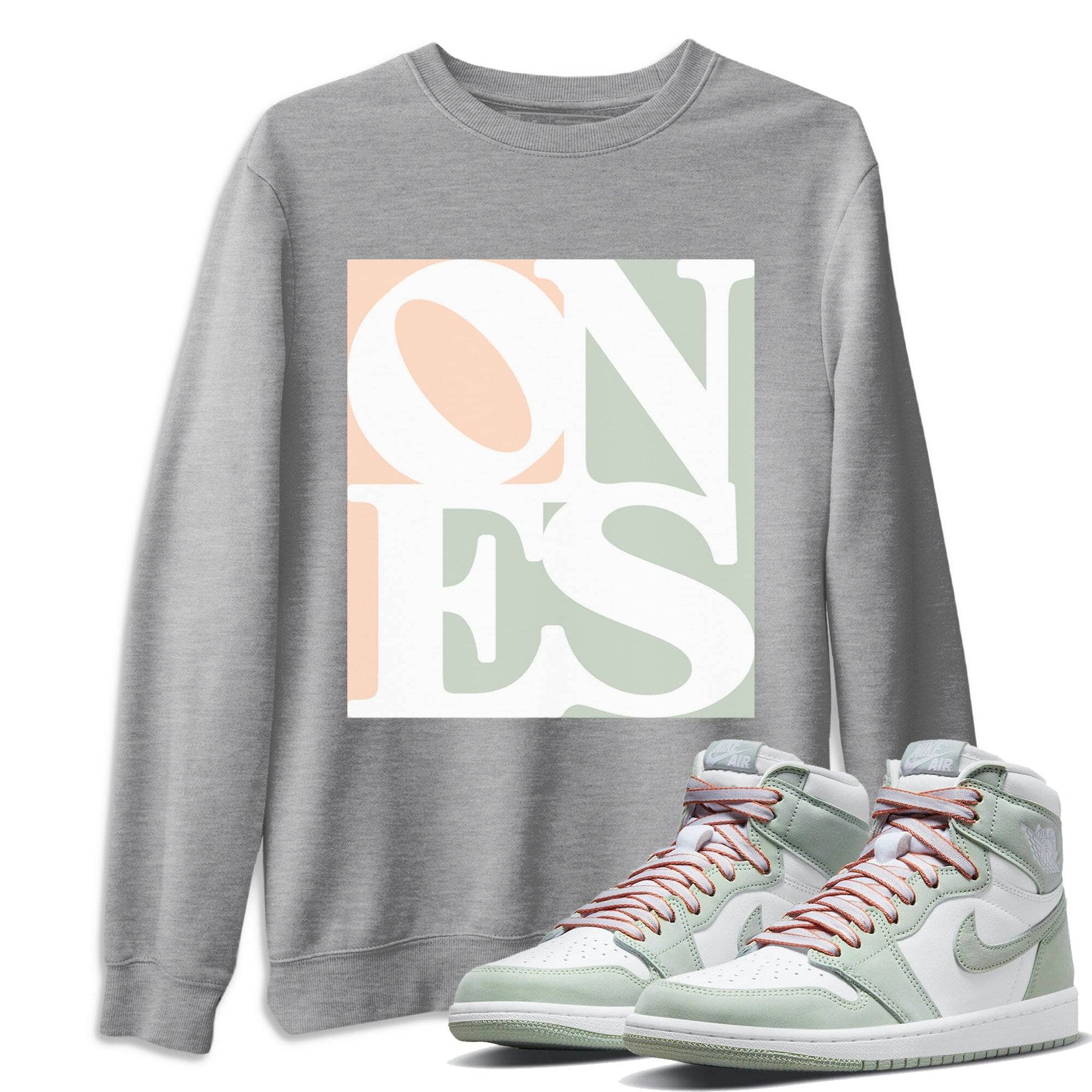 Ones Unisex Tops - Air Jordan 1 Seafoam