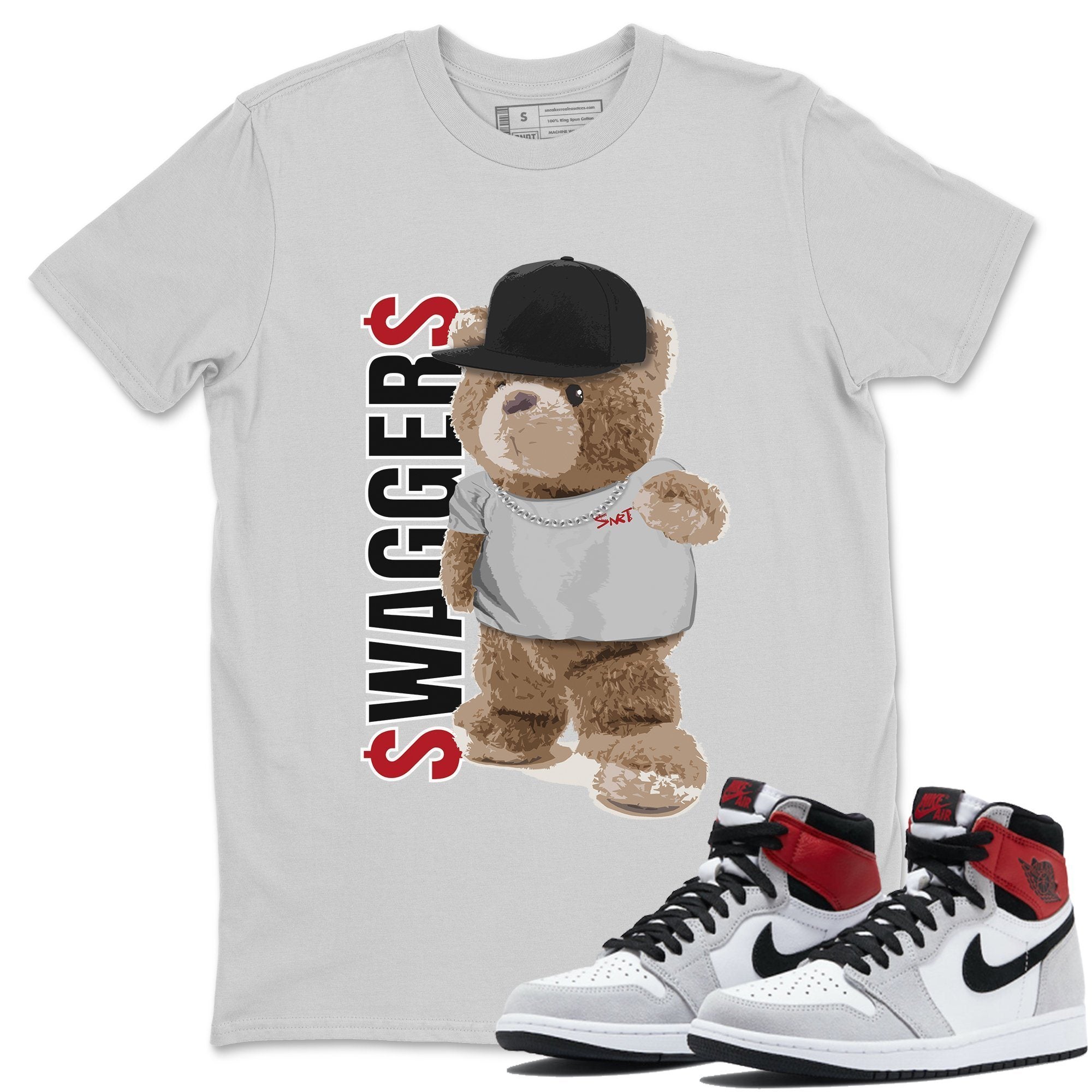 Bear Swaggers Unisex Tops - Air Jordan 1 Smoke Grey