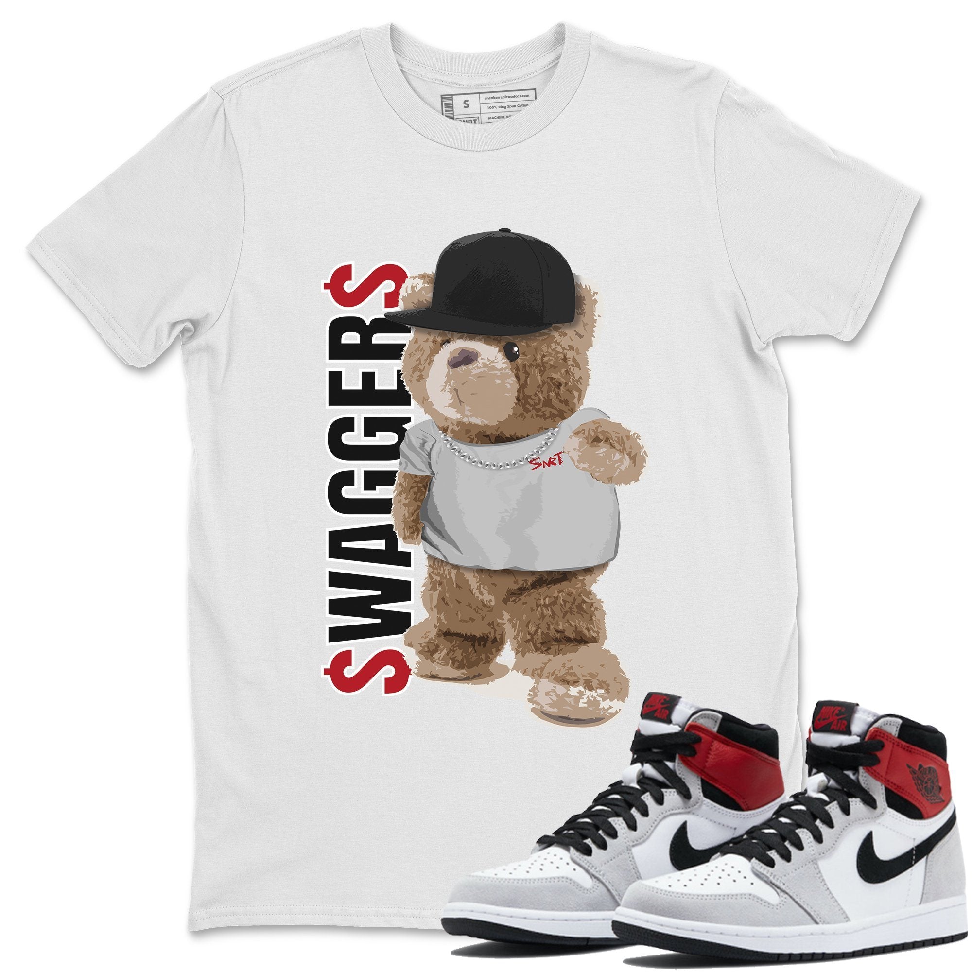 Bear Swaggers Unisex Tops - Air Jordan 1 Smoke Grey