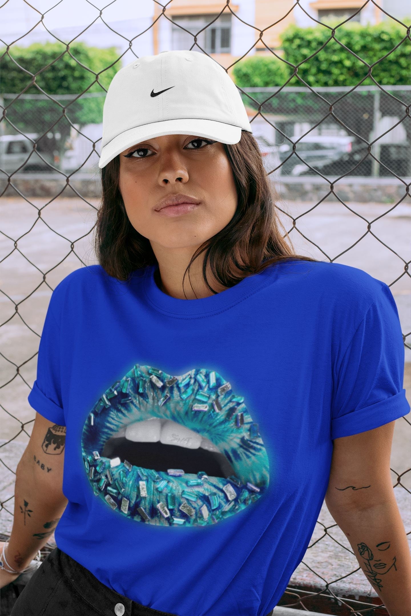Lips Jewel Unisex Tops - Air Jordan 1 Tie-Dye