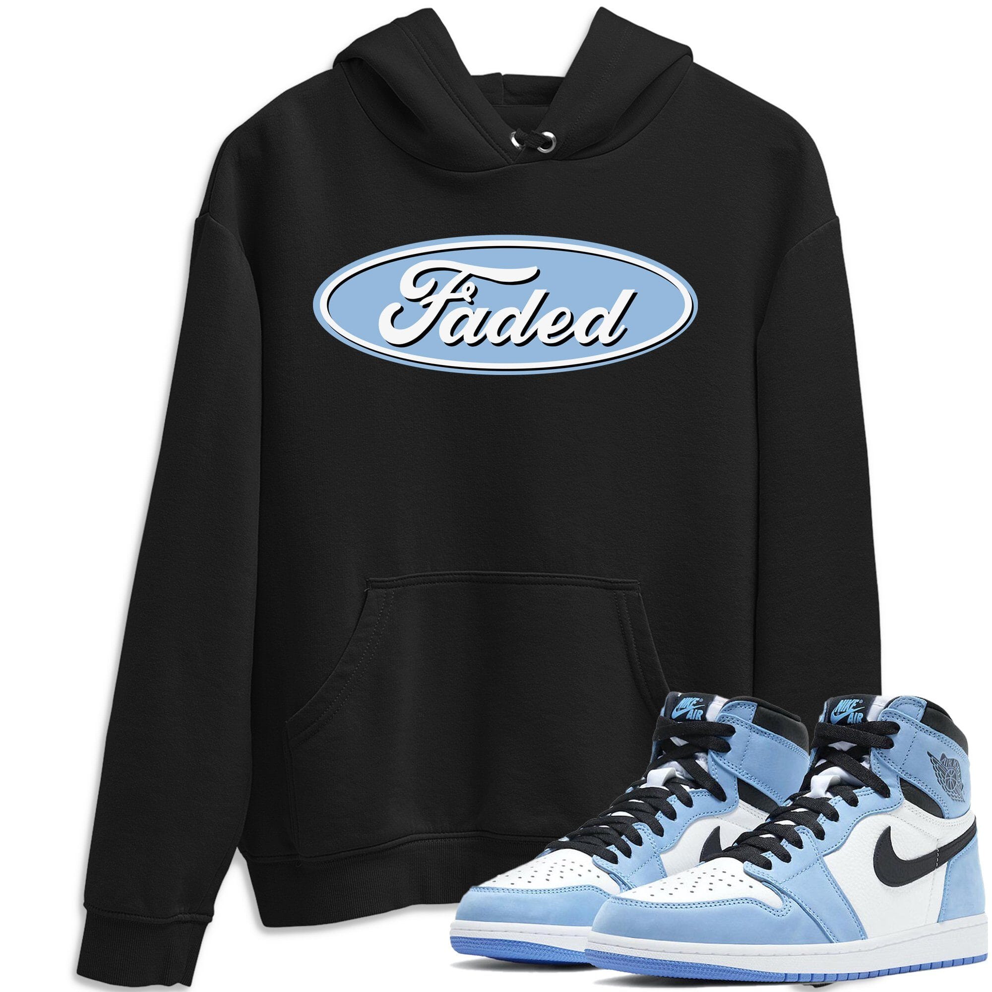 Faded Unisex Tops - Air Jordan 1 University Blue