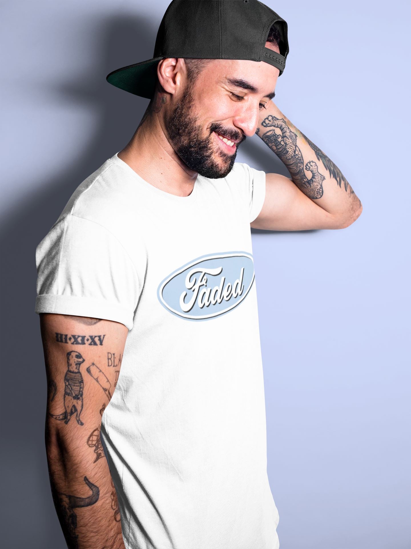 Faded Unisex Tops - Air Jordan 1 University Blue