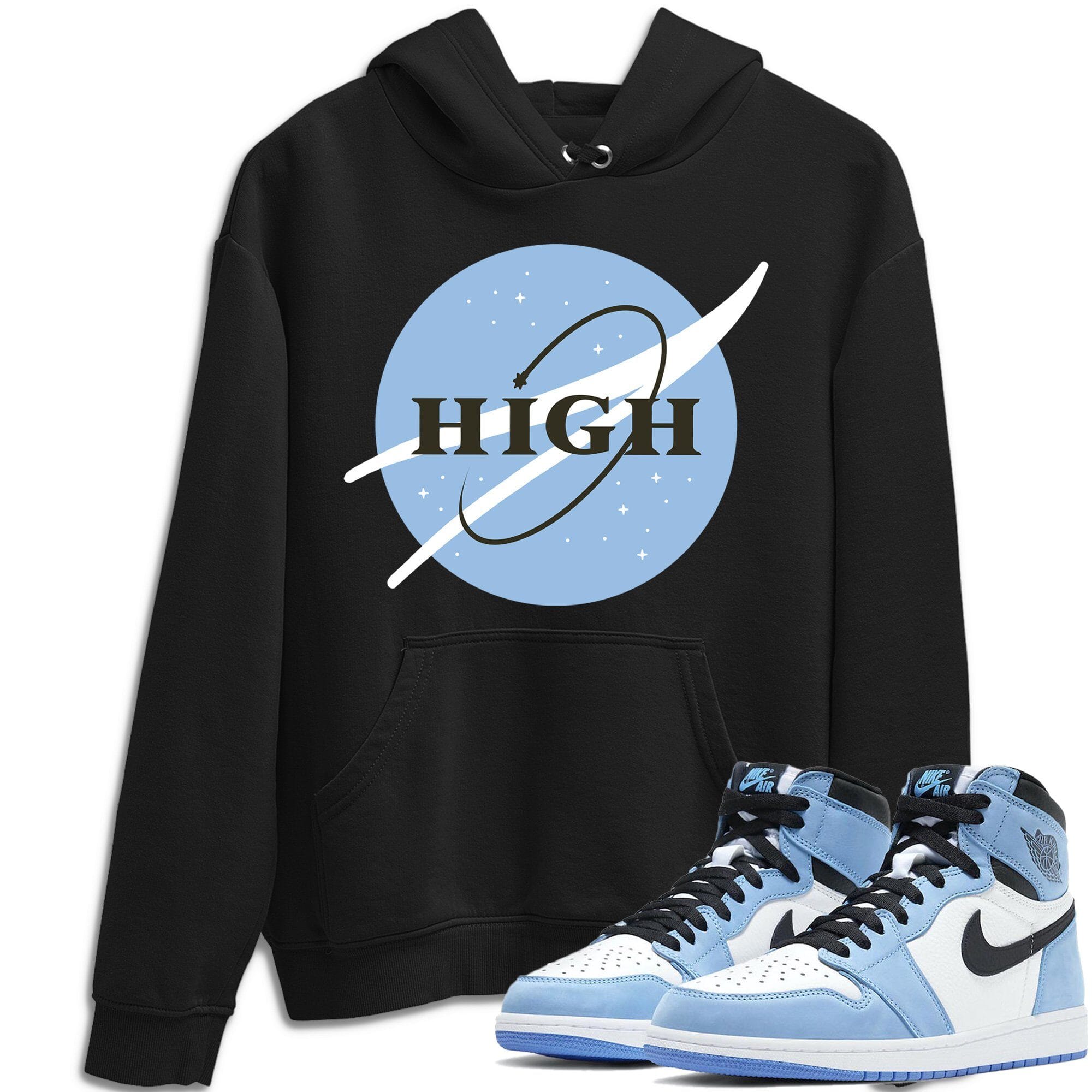 High Unisex Tops - Air Jordan 1 University Blue