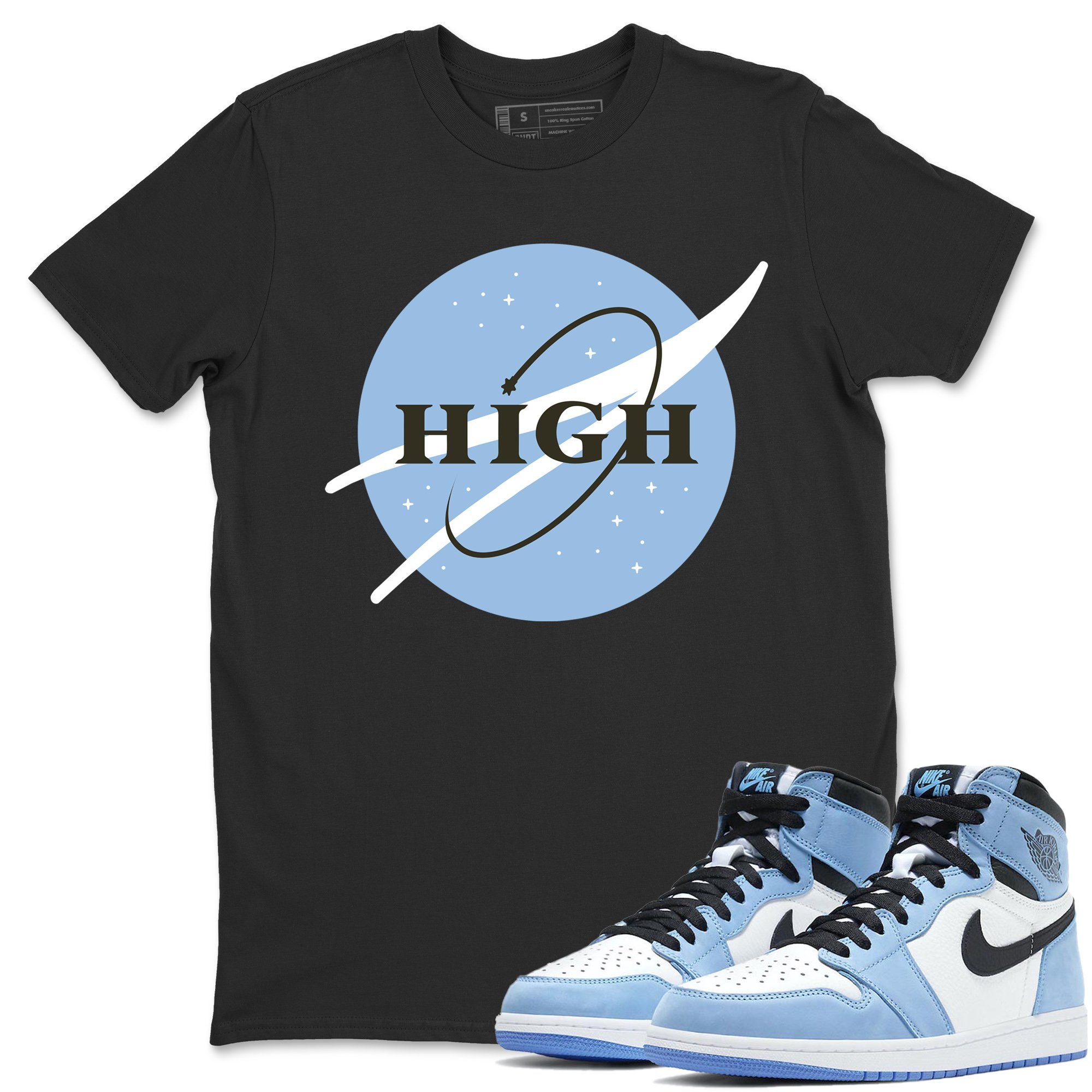 High Unisex Tops - Air Jordan 1 University Blue