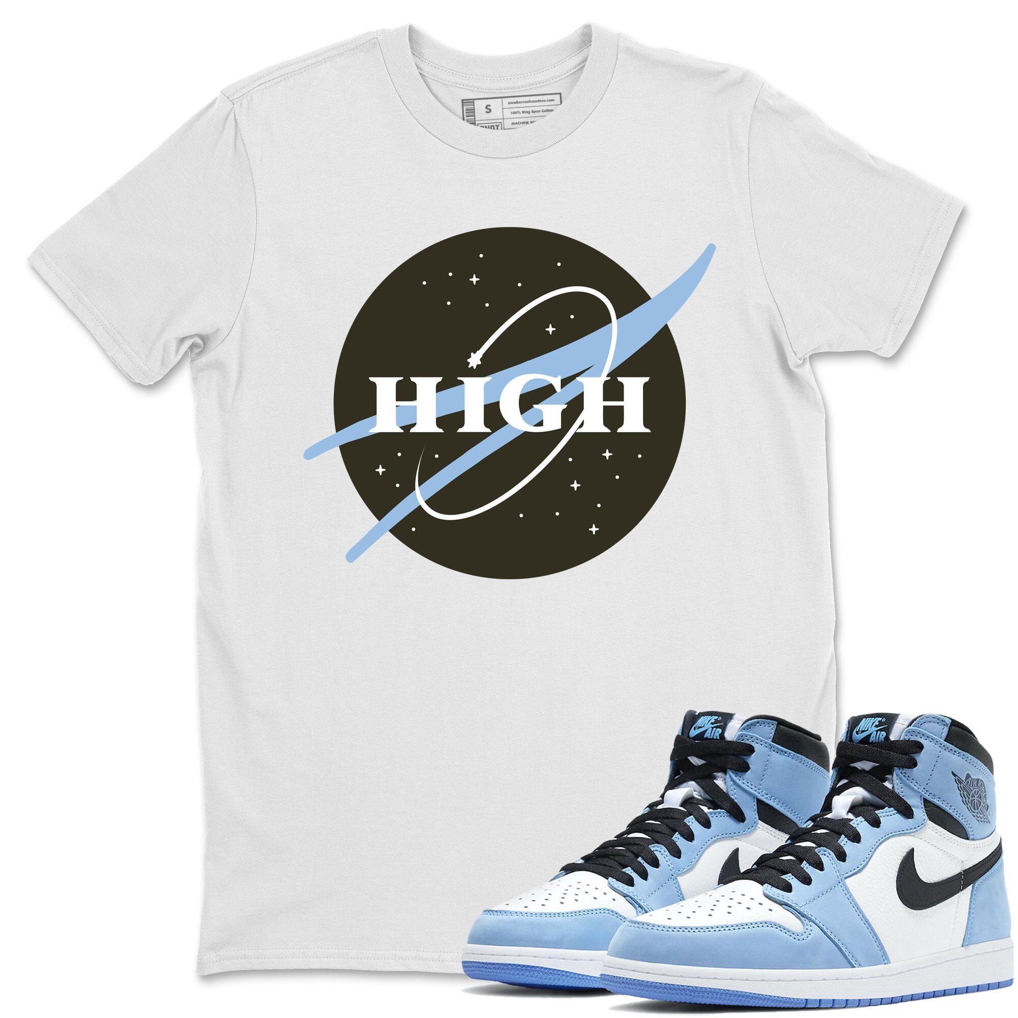 High Unisex Tops - Air Jordan 1 University Blue