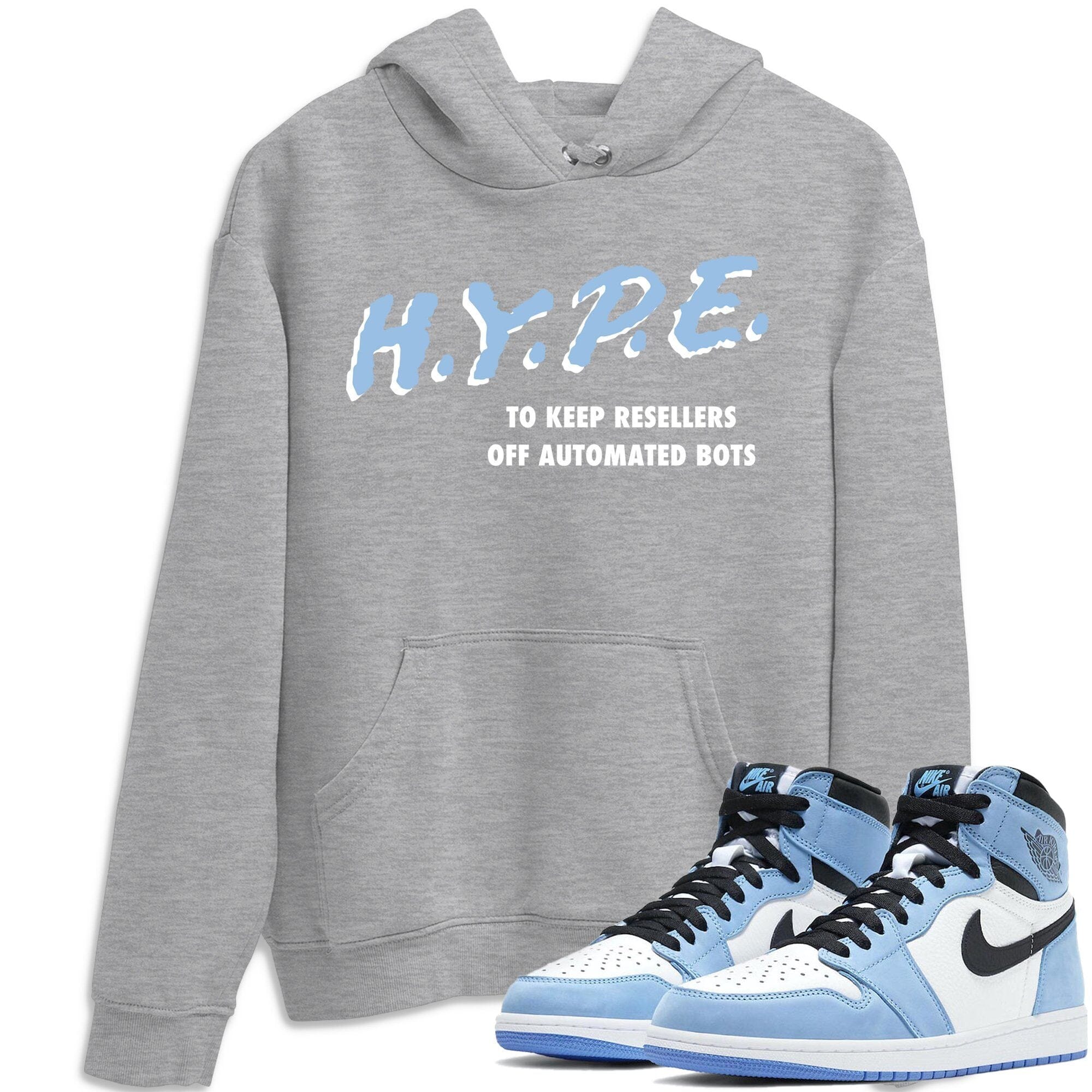 Hype Unisex Tops - Air Jordan 1 University Blue