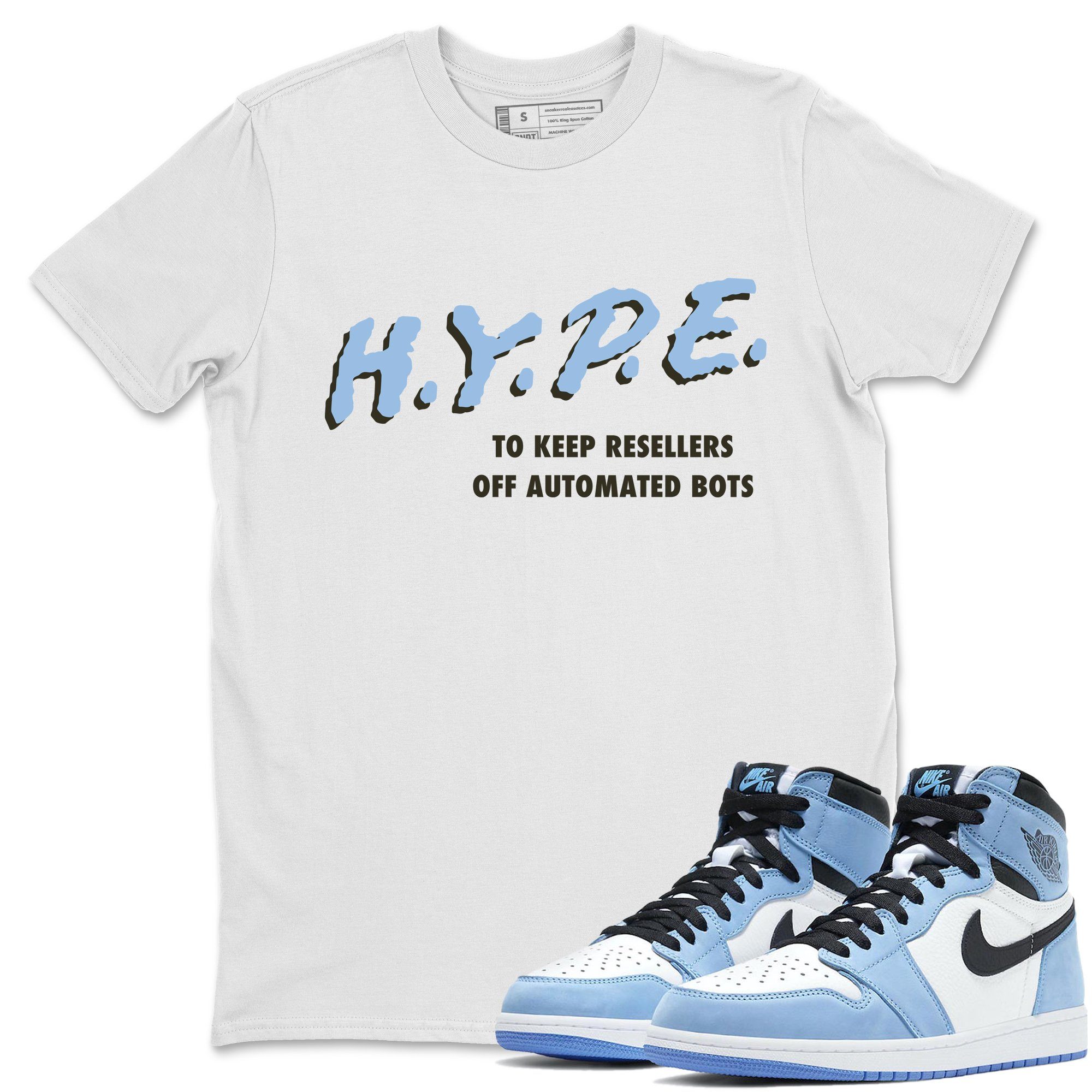 Hype Unisex Tops - Air Jordan 1 University Blue