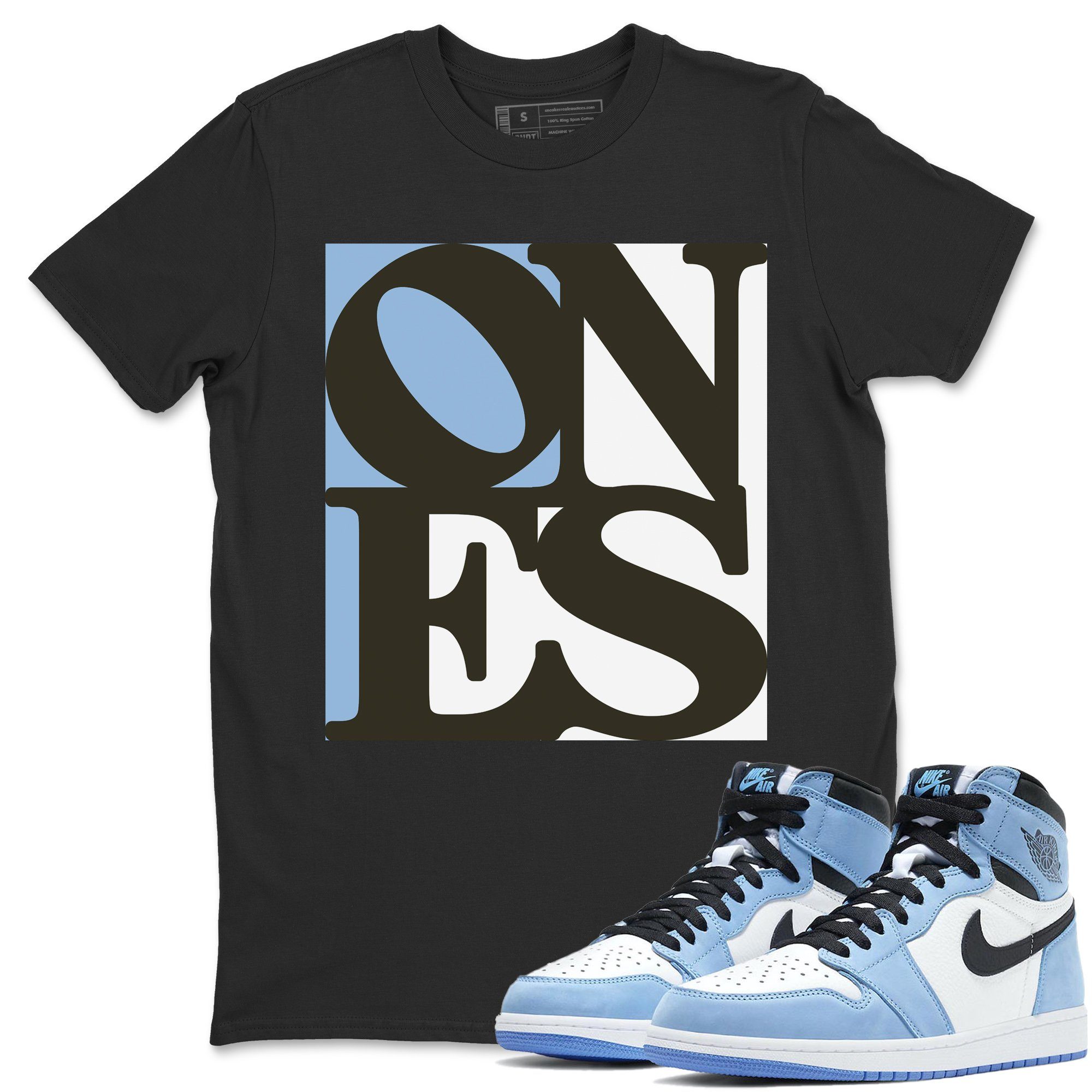 Ones Unisex Tops - Air Jordan 1 University Blue