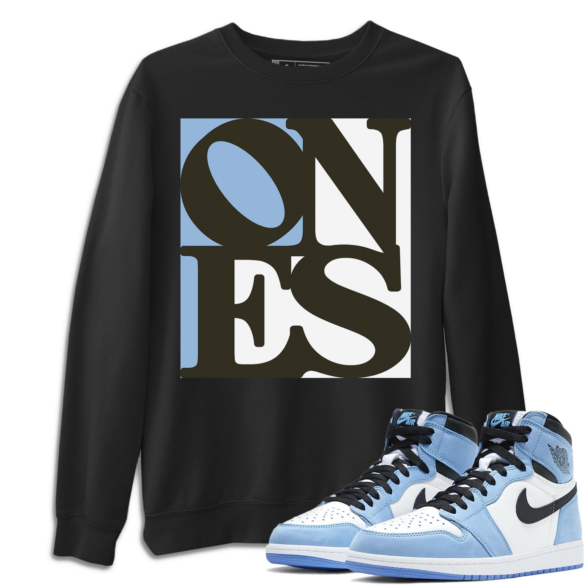 Ones Unisex Tops - Air Jordan 1 University Blue