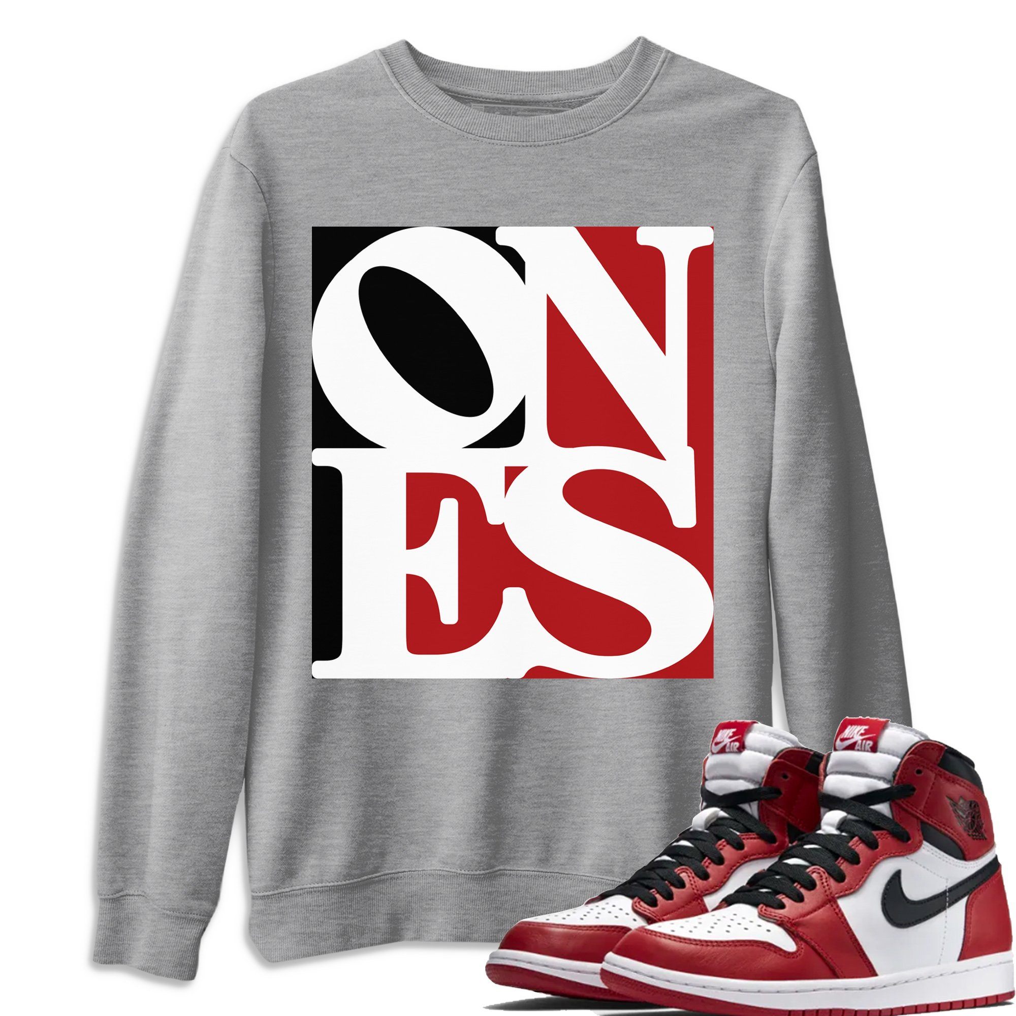 Ones Unisex Tops - Air Jordan 1 Varsity Red