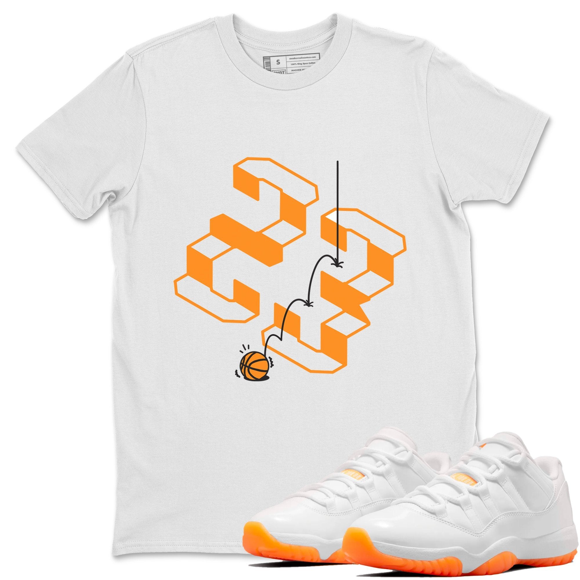 Steps Unisex Tops - Air Jordan 11 Citrus