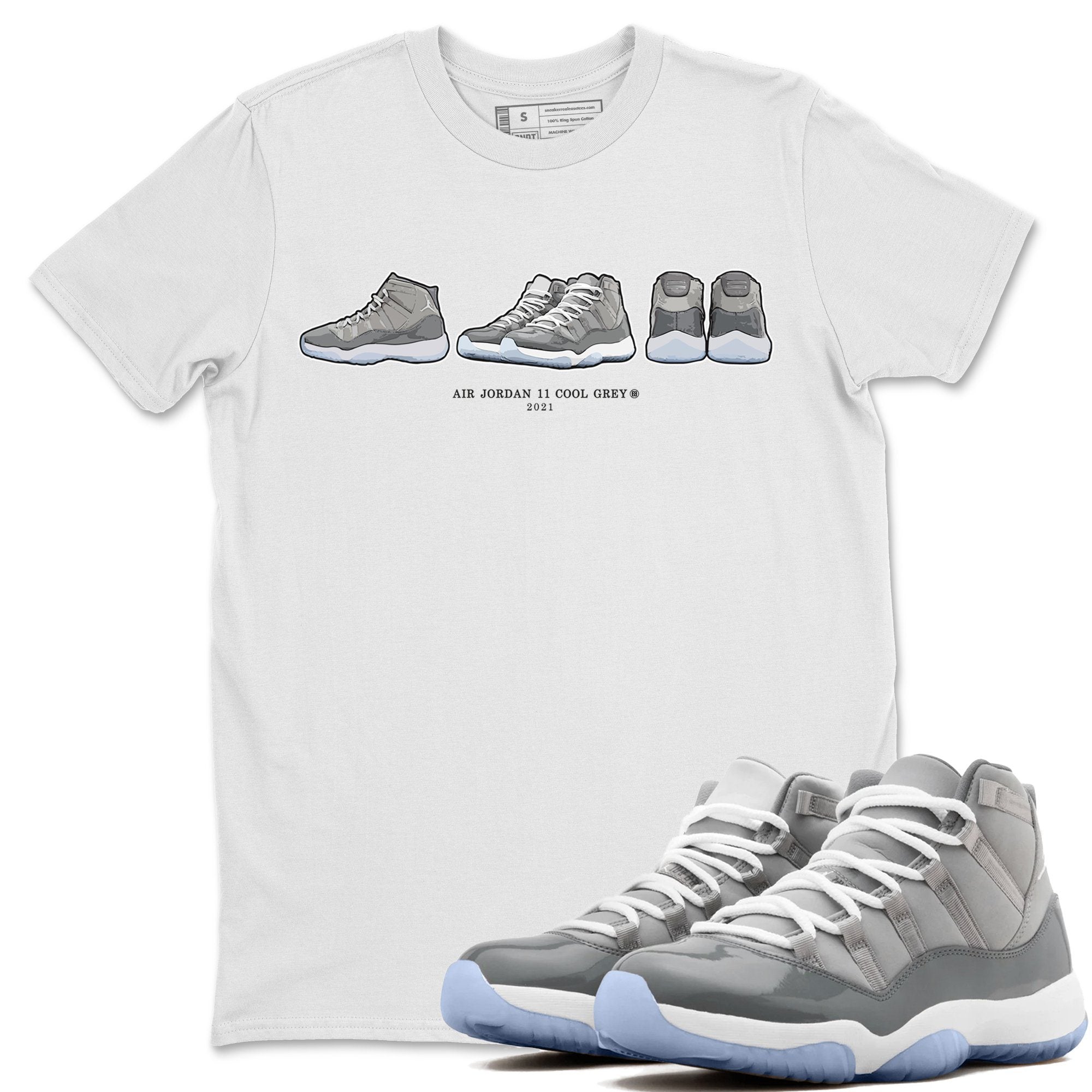snkmatch Prelude Unisex Tops - Air Jordan 11 Cool Grey